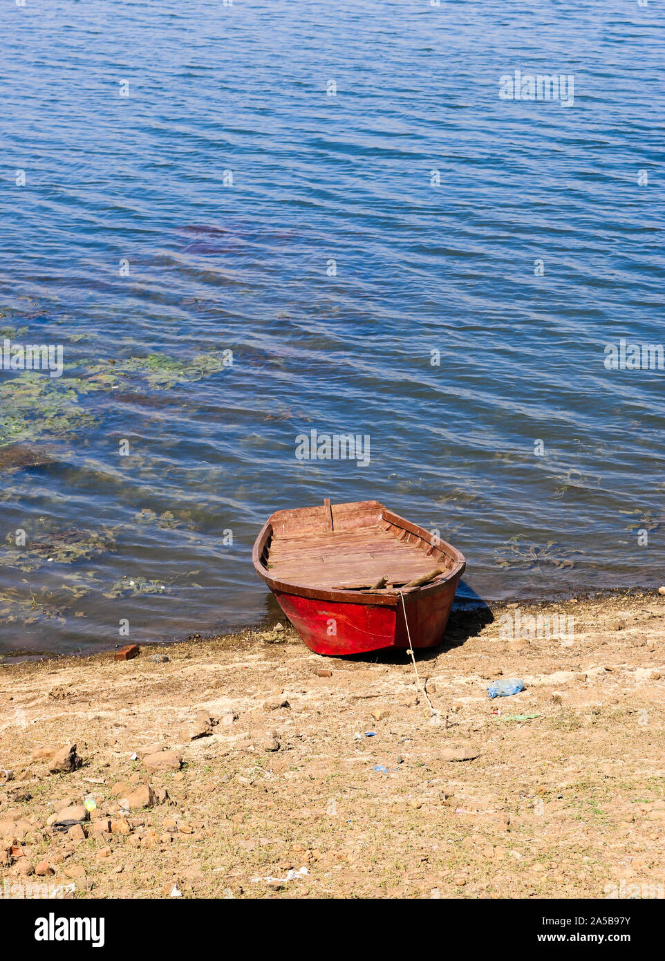 Dudhni Lake is one of the most scenic place and serene atmosphere with the huge waterfront in the Union Territory of India. Dudhni Lake is about 40 km Stock Photo