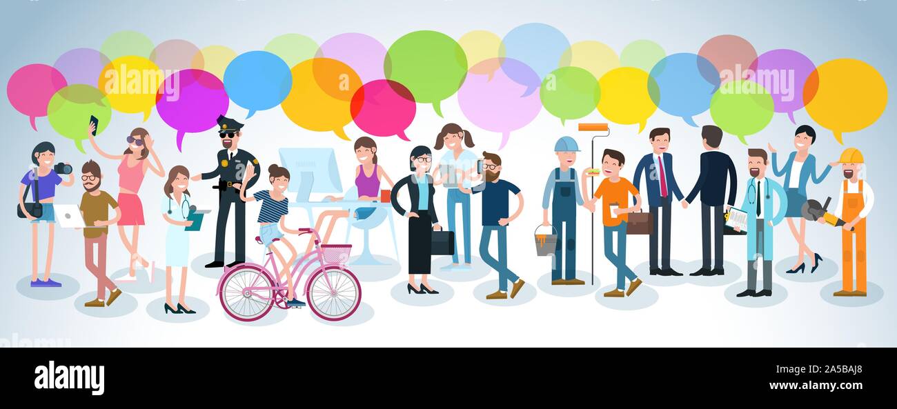 Flat design vector people Stock Vector