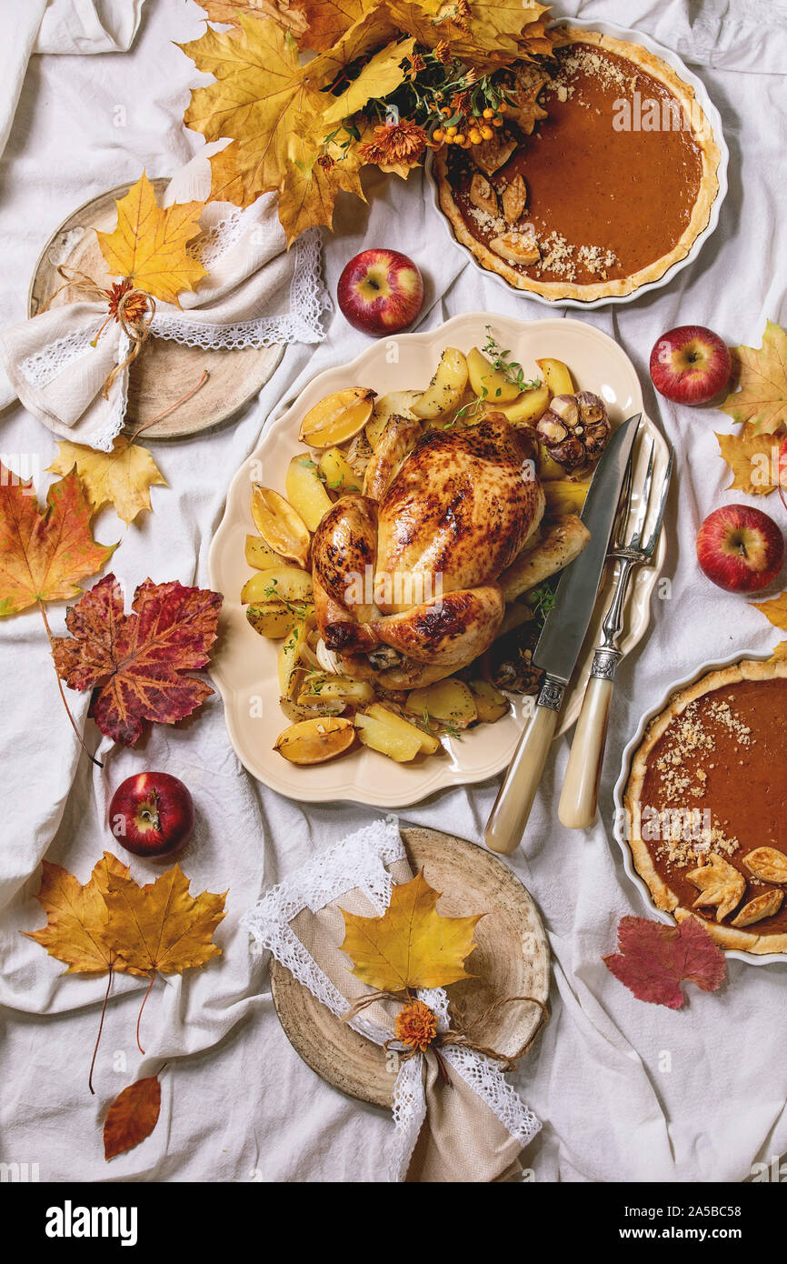 Baked chicken with potatoes Stock Photo - Alamy