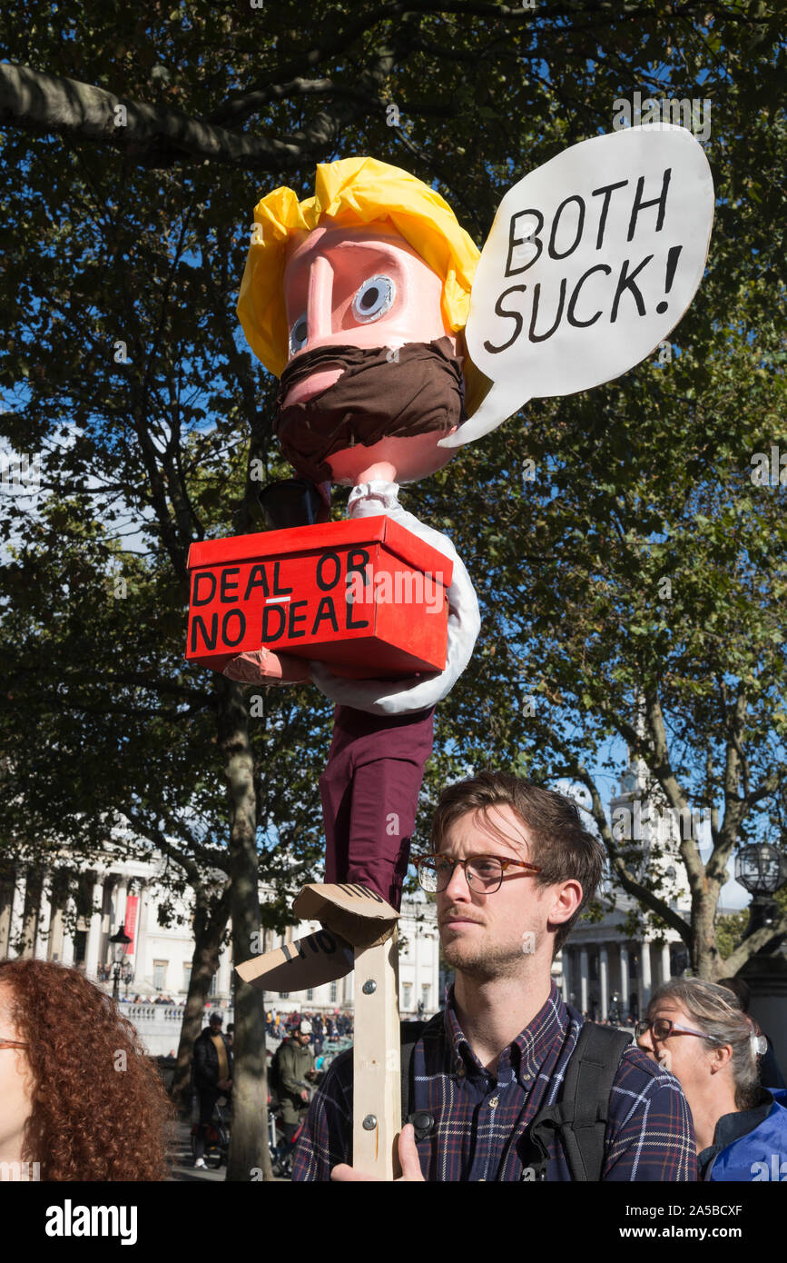 Peoples Vote March, London, Uk, 19th October 2019 Stock Photo