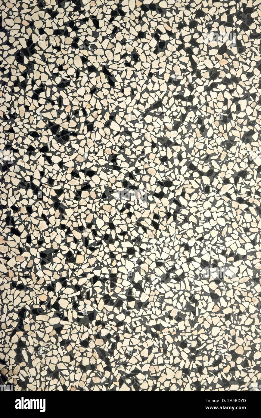 Granito textured floor background view from above Stock Photo