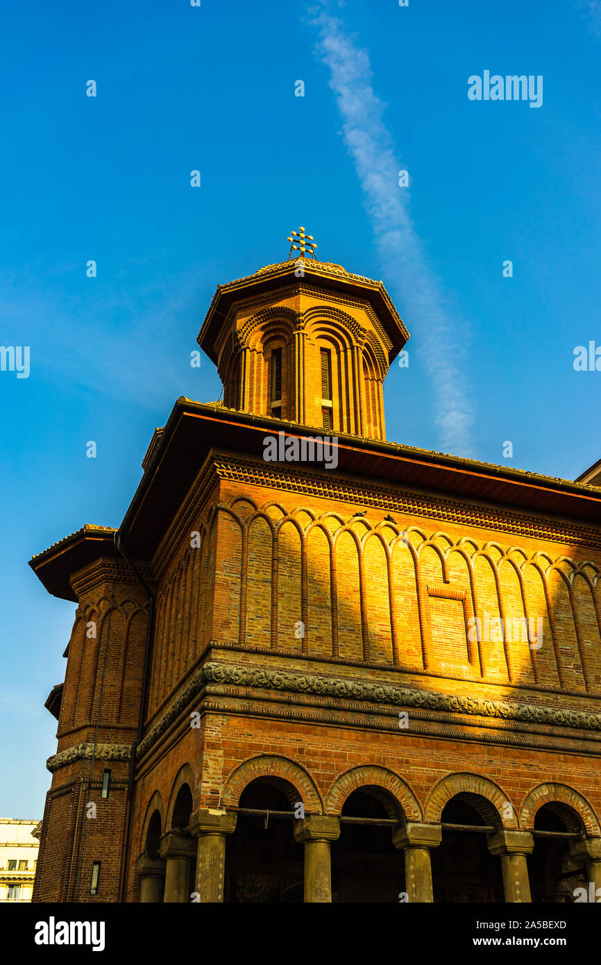 The Kretzulescu Church (Biserica Kretzulescu) in Bucharest, Romania, 2019 Stock Photo