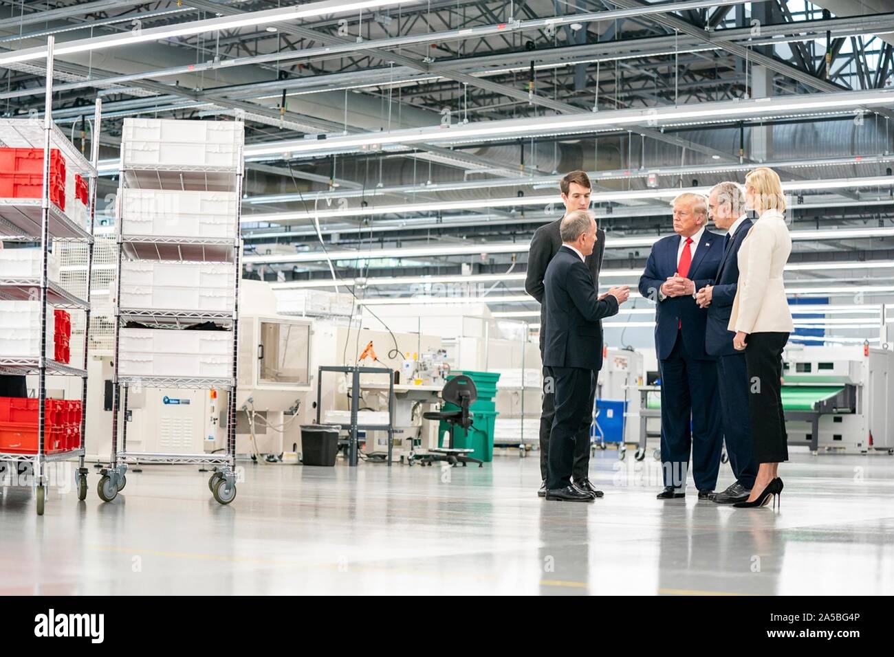 President Trump, Bernard Arnault Open Louis Vuitton Factory in