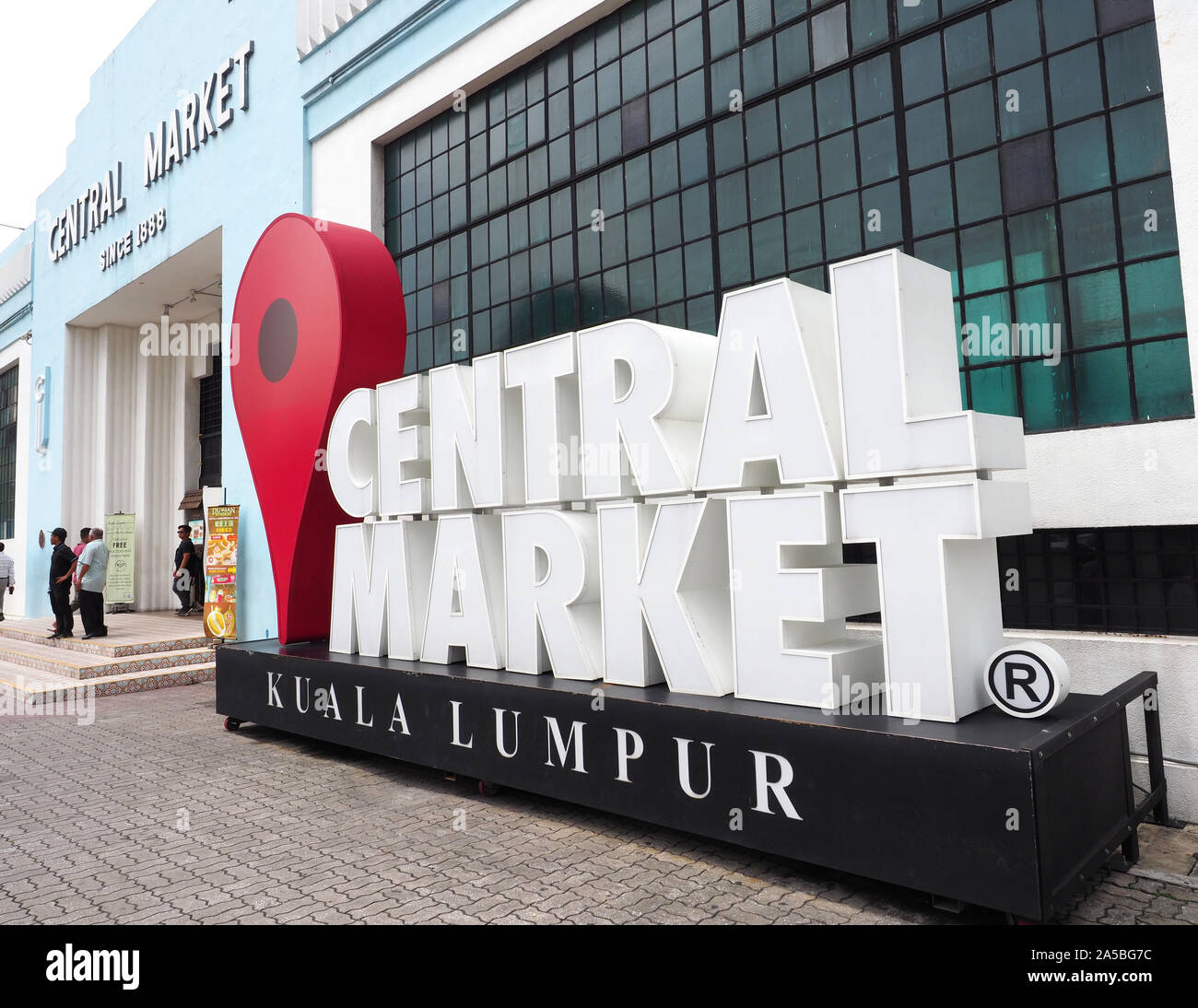 Central Market, a tourist shopping and restaurant building in Kuala Lumpur, Malaysia Stock Photo