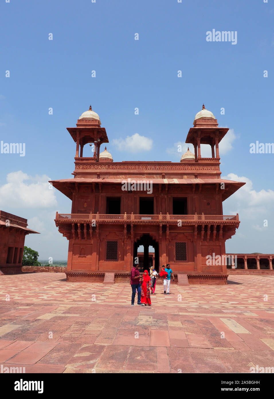 The deserted city complex of Fatehpur Sikri, India, once the capital of the country. Fatehpur Sikri town in the Agra District of Uttar Pradesh, India Stock Photo