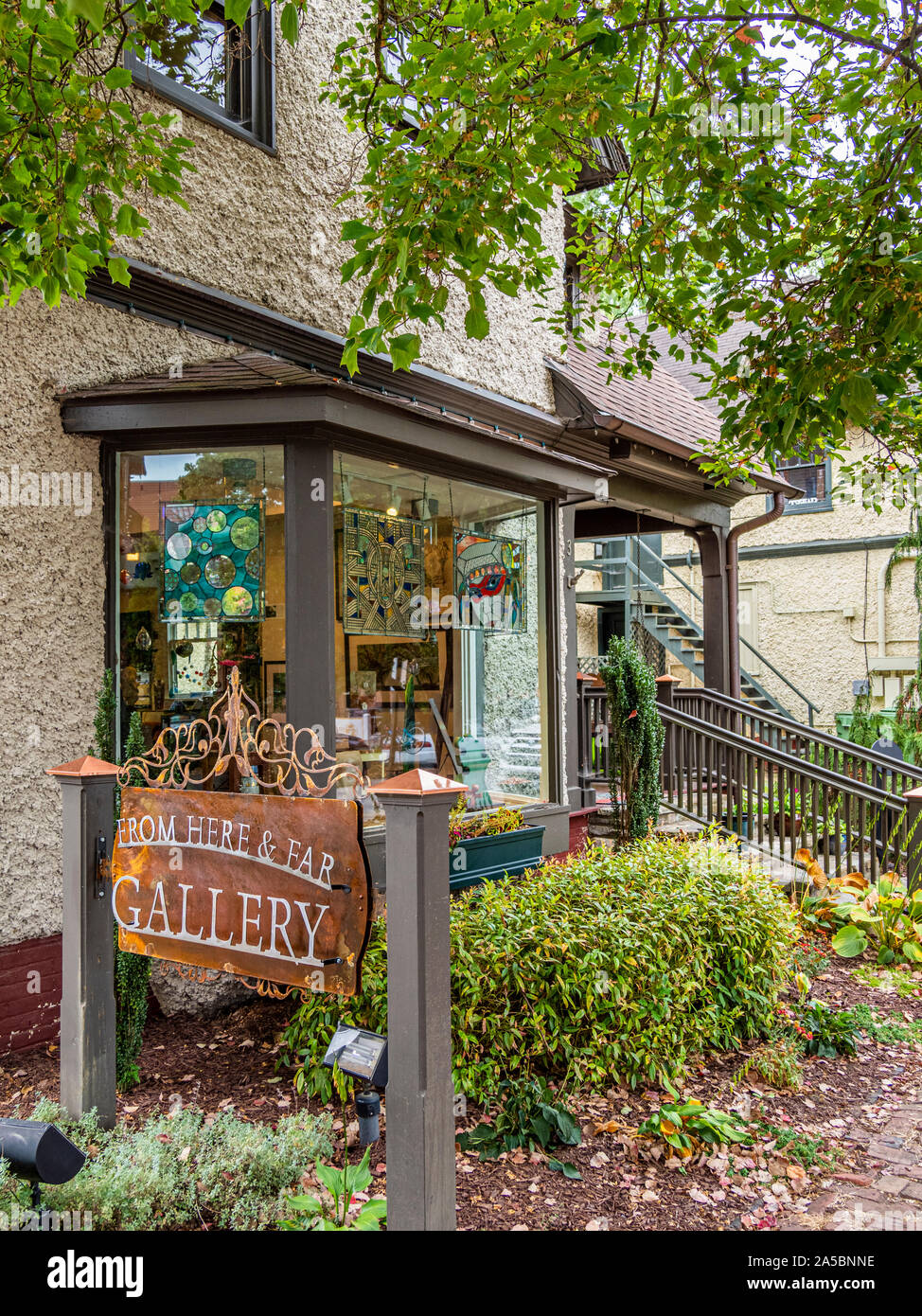 Historic Biltmore Village in Asheville North Carolina in the United States Stock Photo Alamy