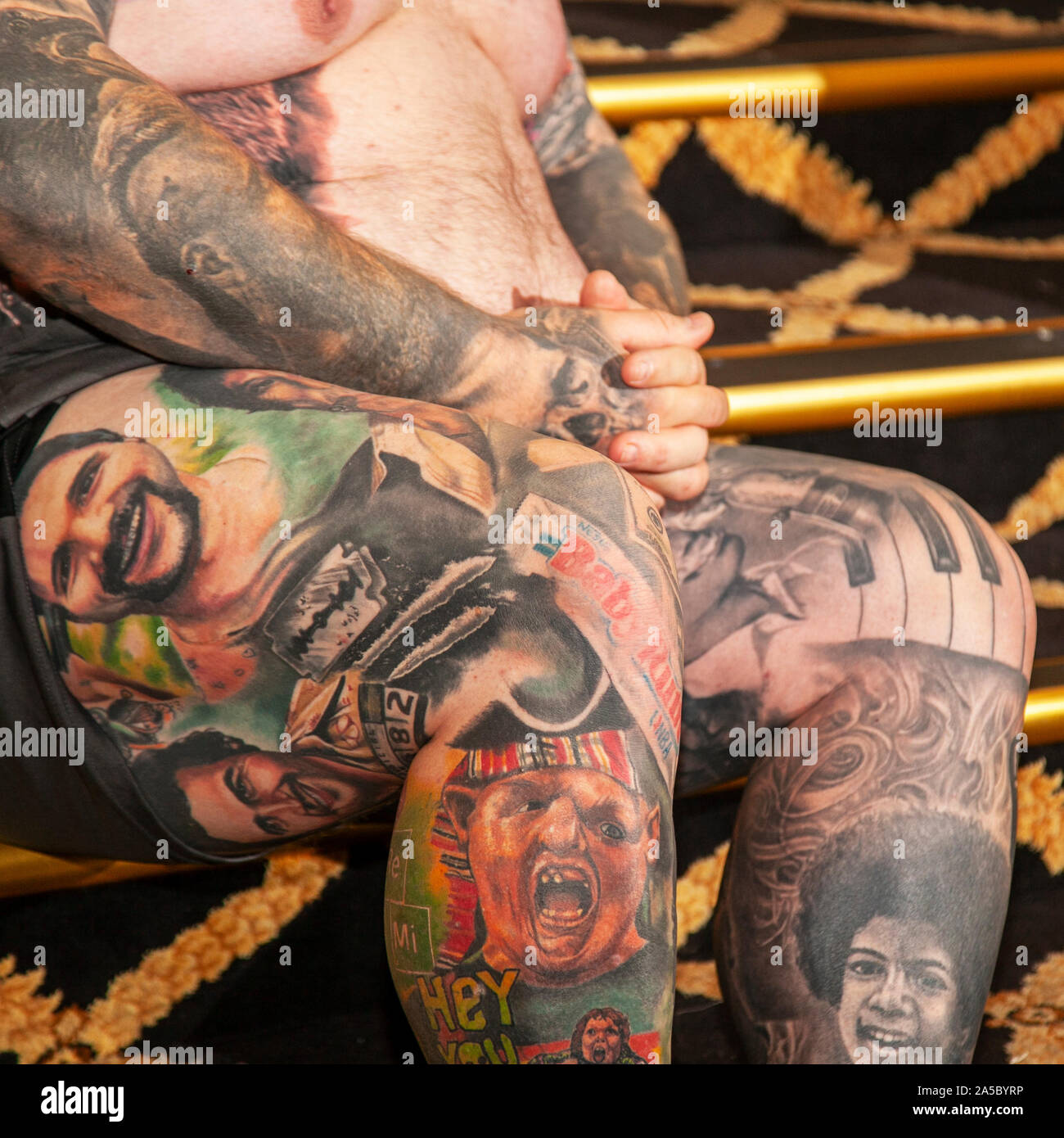 Cartoon man tattoos hi-res stock photography and images - Alamy