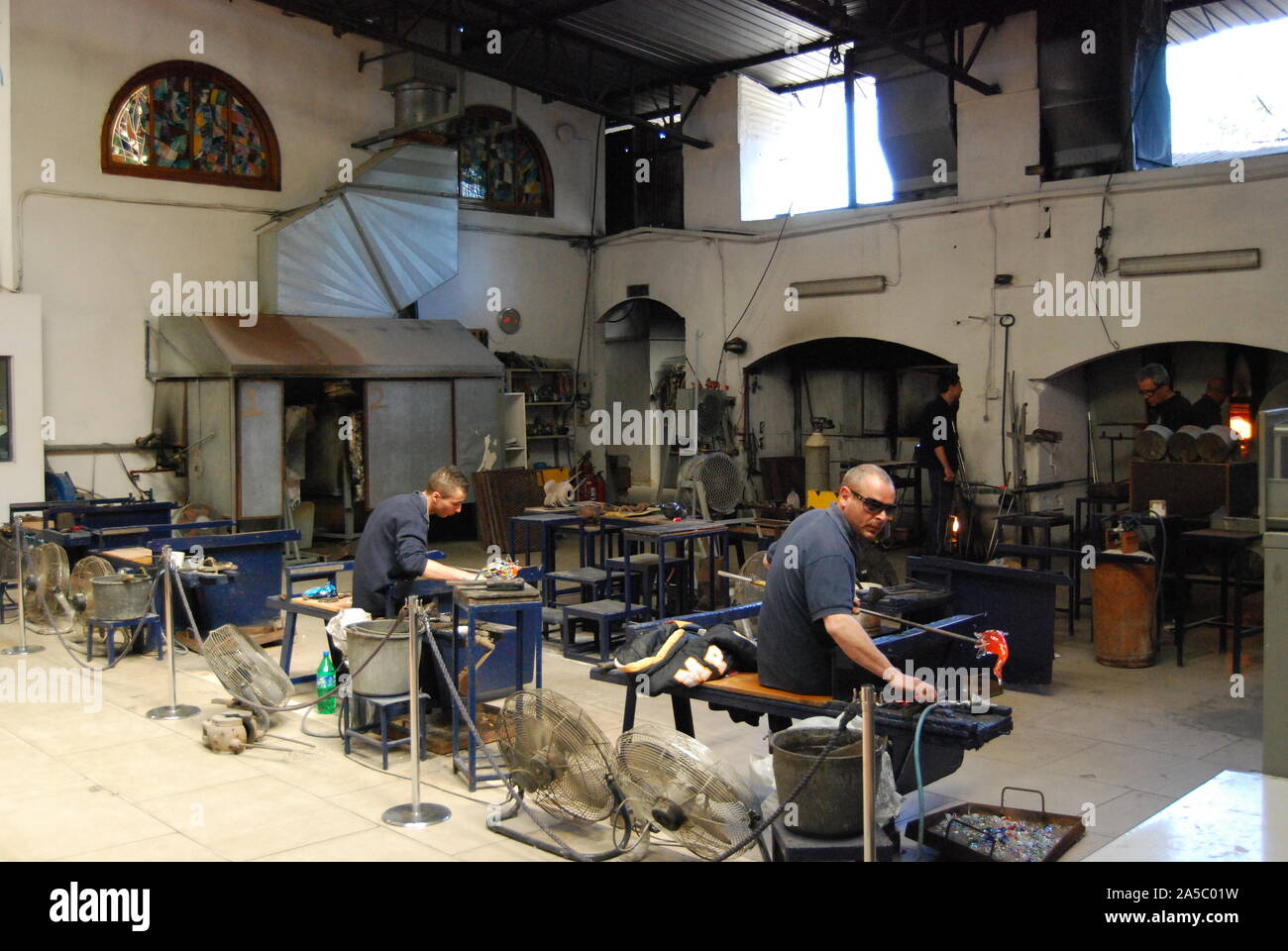 Hand made glass items' factory in Ta’ Qali, Malta Stock Photo Alamy