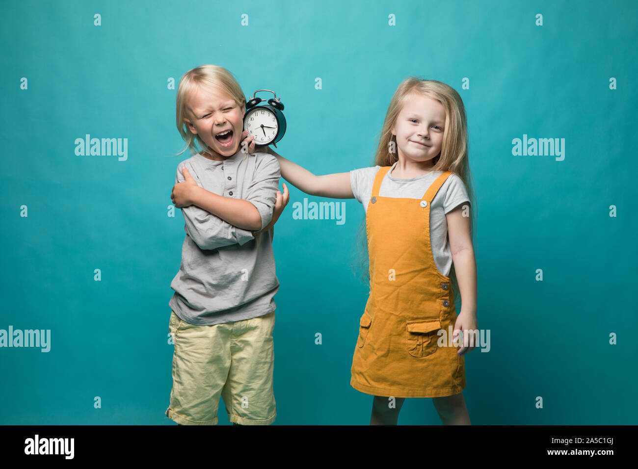 the girl will be the boy's alarm clock. The boy wakes up and screams