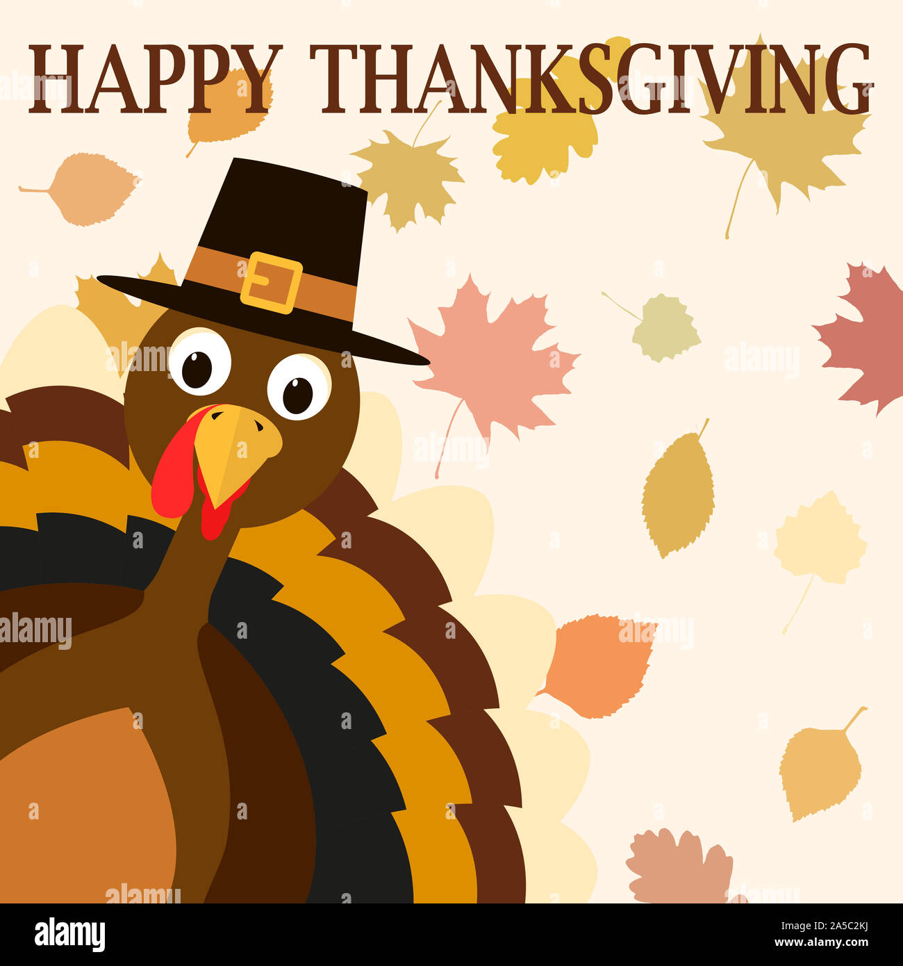 Happy Thanksgiving Celebration Design. Vector Illustration Stock Photo ...