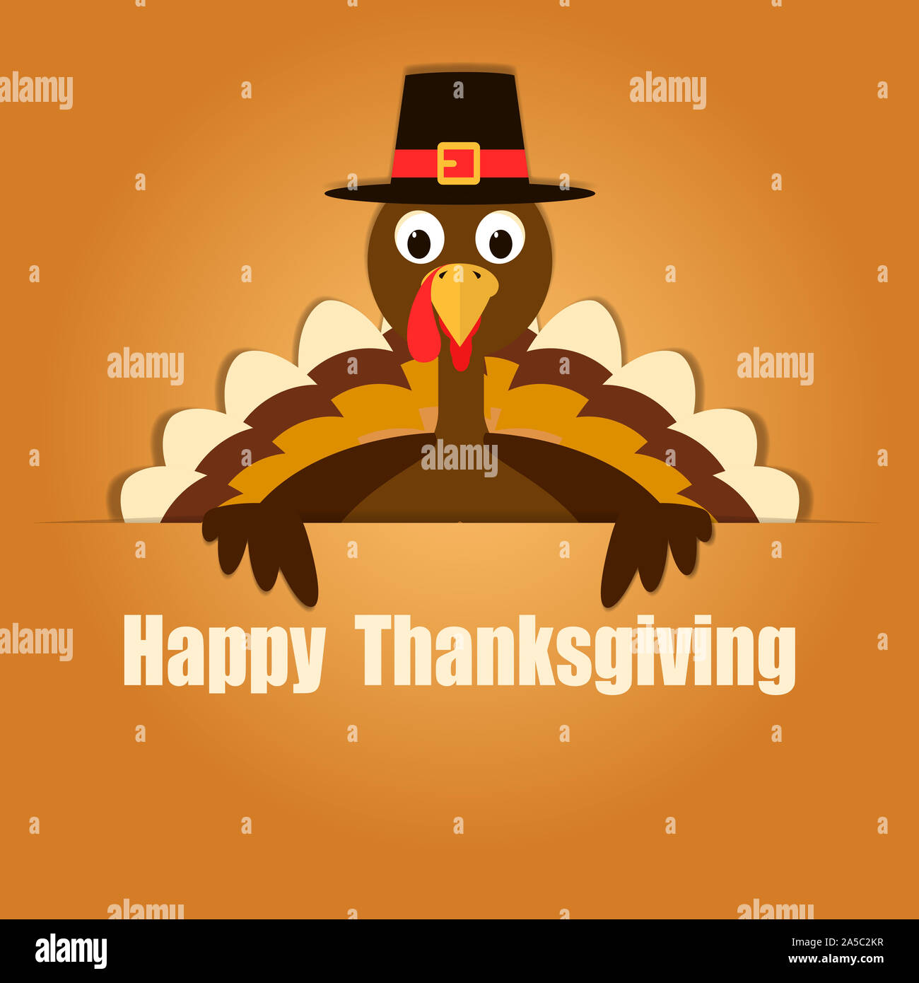 Happy Thanksgiving Celebration Design. Vector Illustration Stock Photo ...