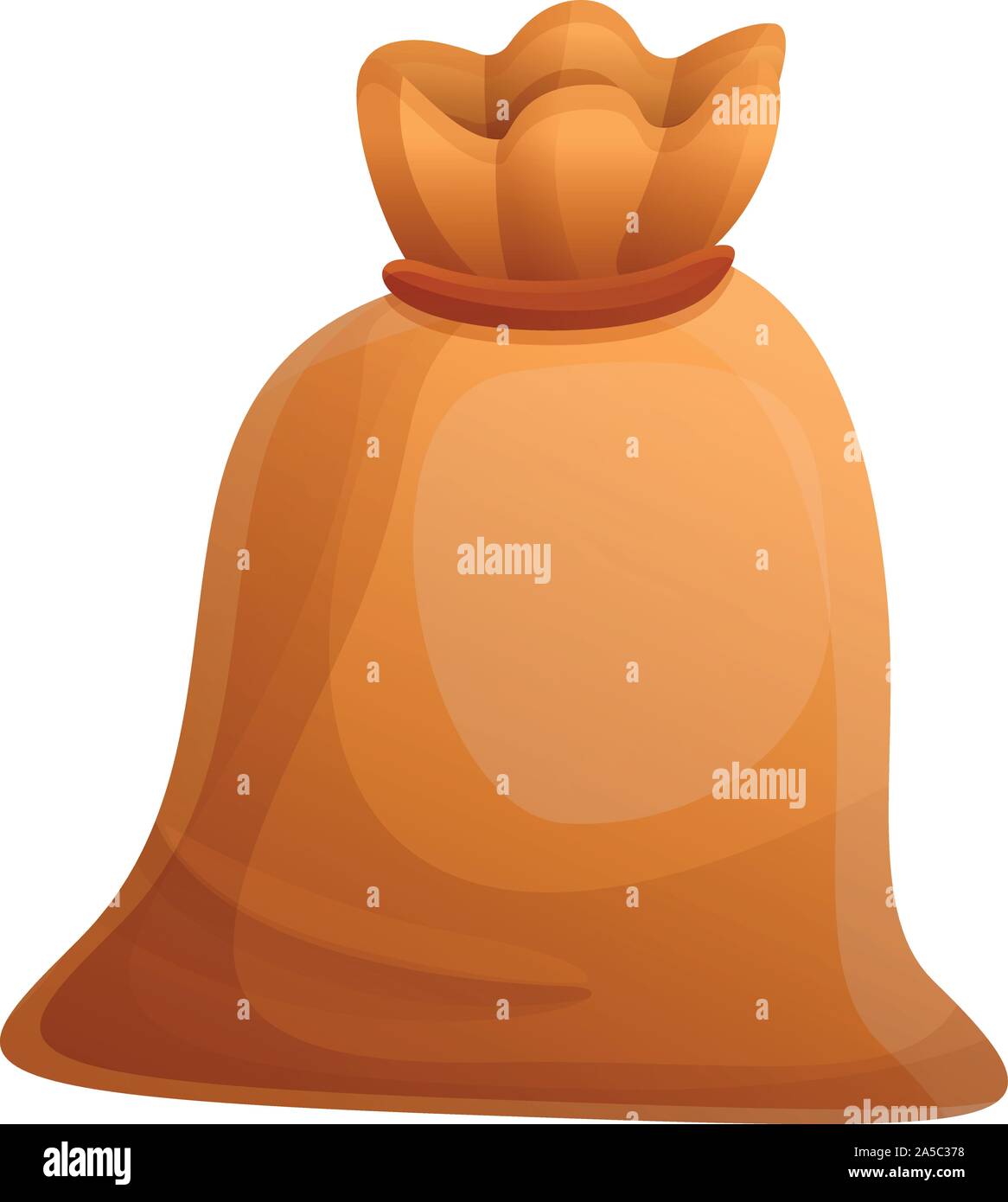 Knotted sack icon. Cartoon of knotted sack vector icon for web design ...