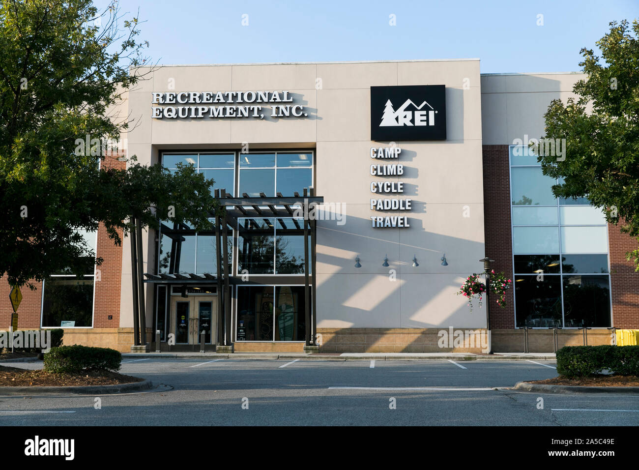 A Logo Sign Outside Of A Recreational Equipment, Inc. (REI) Retail ...