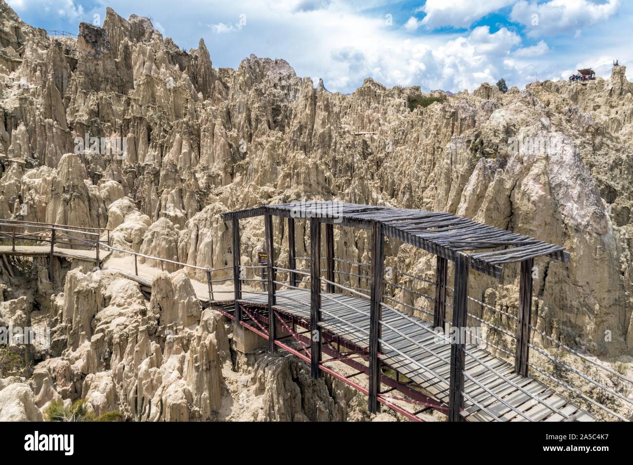 Wooden Bridge On The Moon Valley Of In La Paz Bolivia Stock Photo Alamy Wooden Bridge On The Moon Valley Of In La Paz Bolivia Stock Photo Alamy