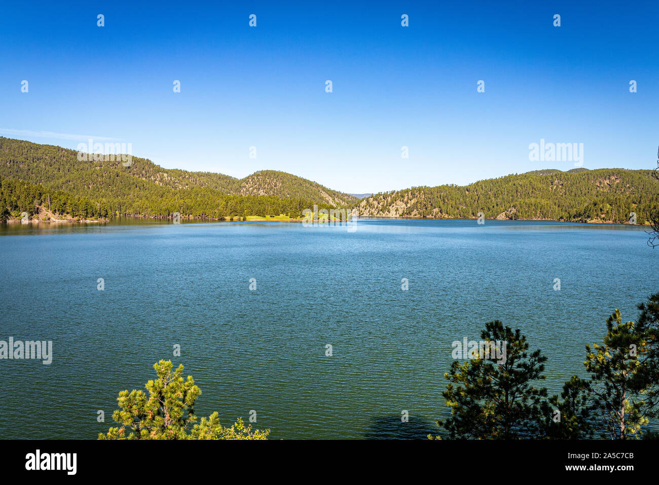 Pactola Lake is the largest reservoir in the Black Hills of South