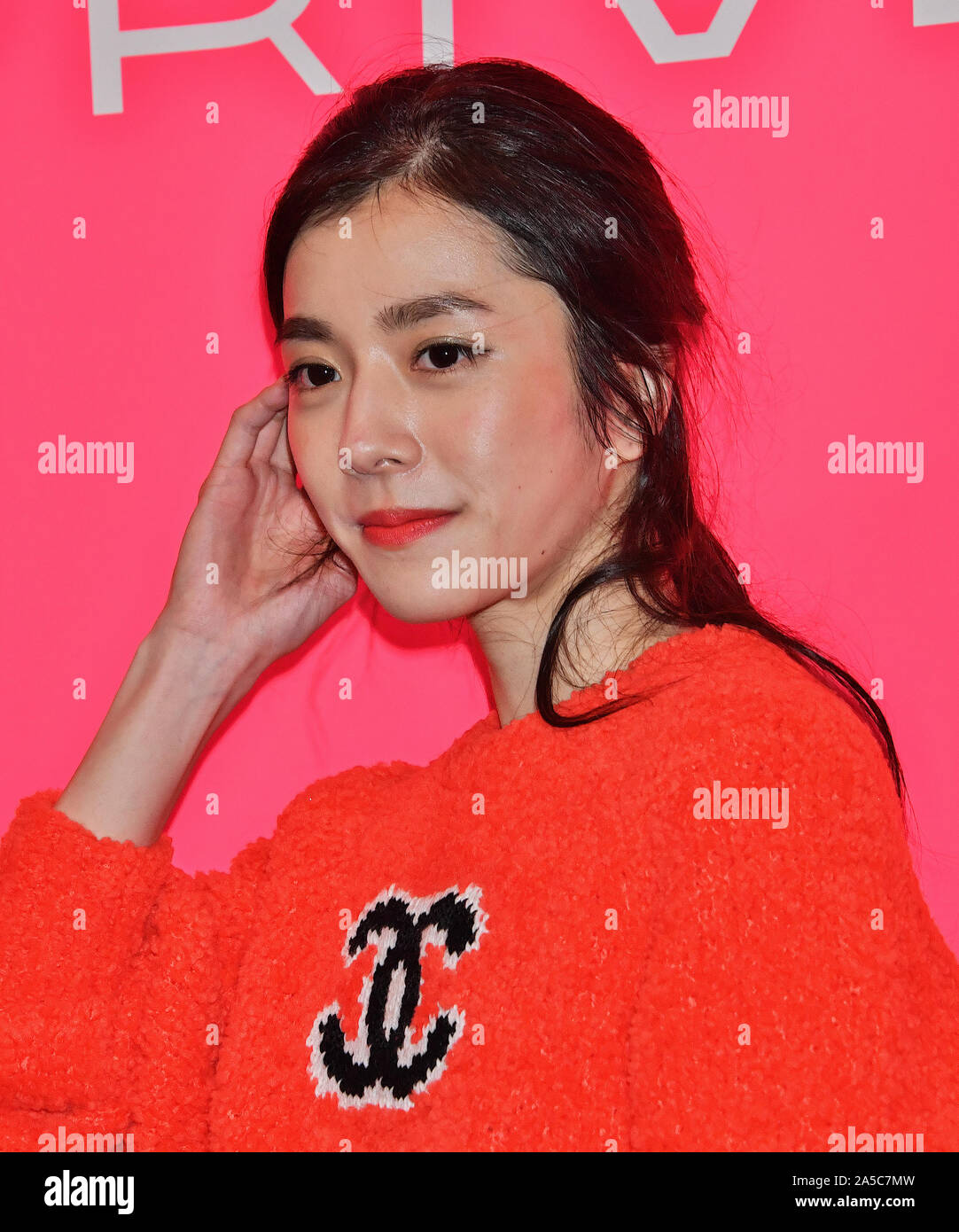 Japanese singer Milet poses for photographers during a photocall of the "Chanel Mademoiselle