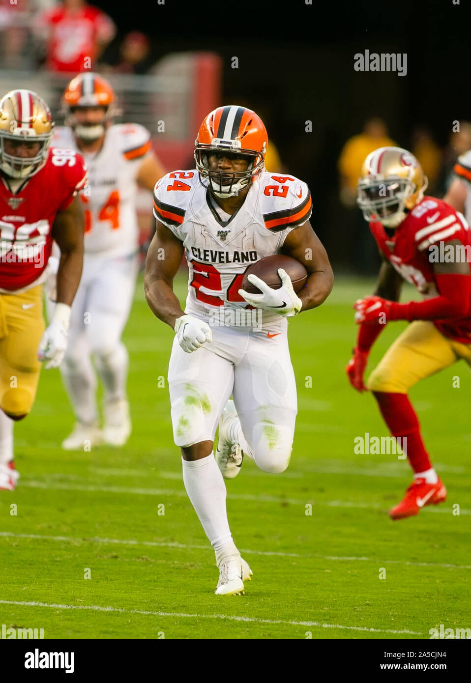 NFL - NFLPA Rookie Premiere Cleveland Browns running back Nick Chubb (31)  poses for a portrait during the NFLPA Rookie Premiere on Saturday, May 19,  2018 in Thousand Oaks, Calif. (Ben Liebenberg/NFL)