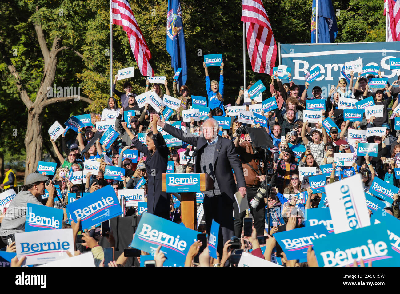 Queensbridge Park, Queens, New York, USA - October 19, 2019: huge ...