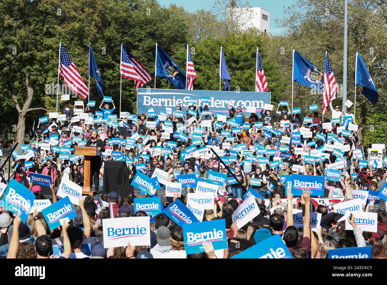 Queensbridge Park, Queens, New York, USA - October 19, 2019: huge ...