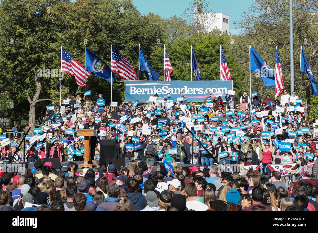 Queensbridge Park, Queens, New York, USA - October 19, 2019: huge ...