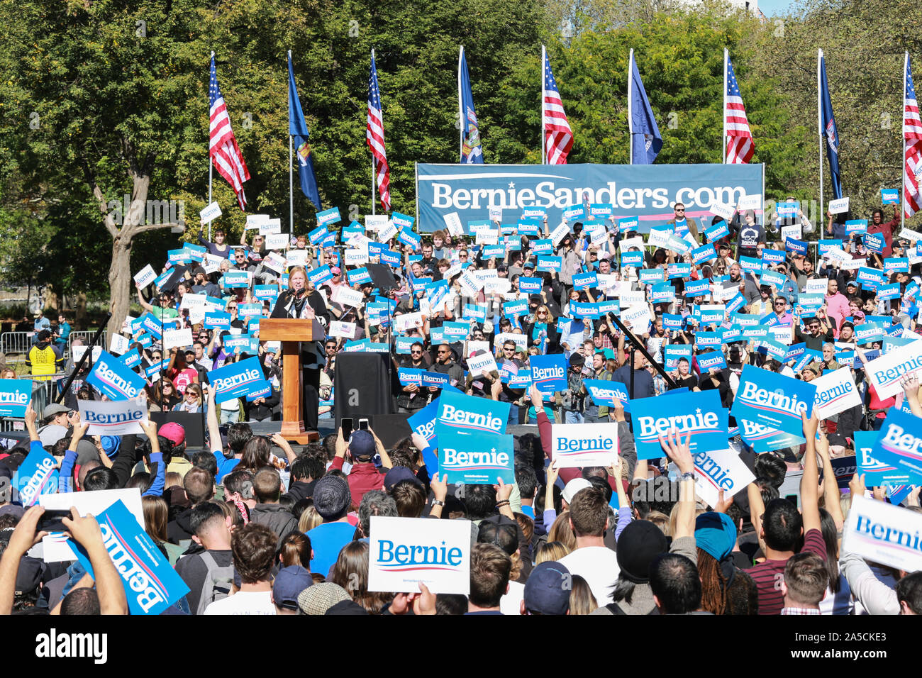 Queensbridge Park, Queens, New York, USA - October 19, 2019: huge ...
