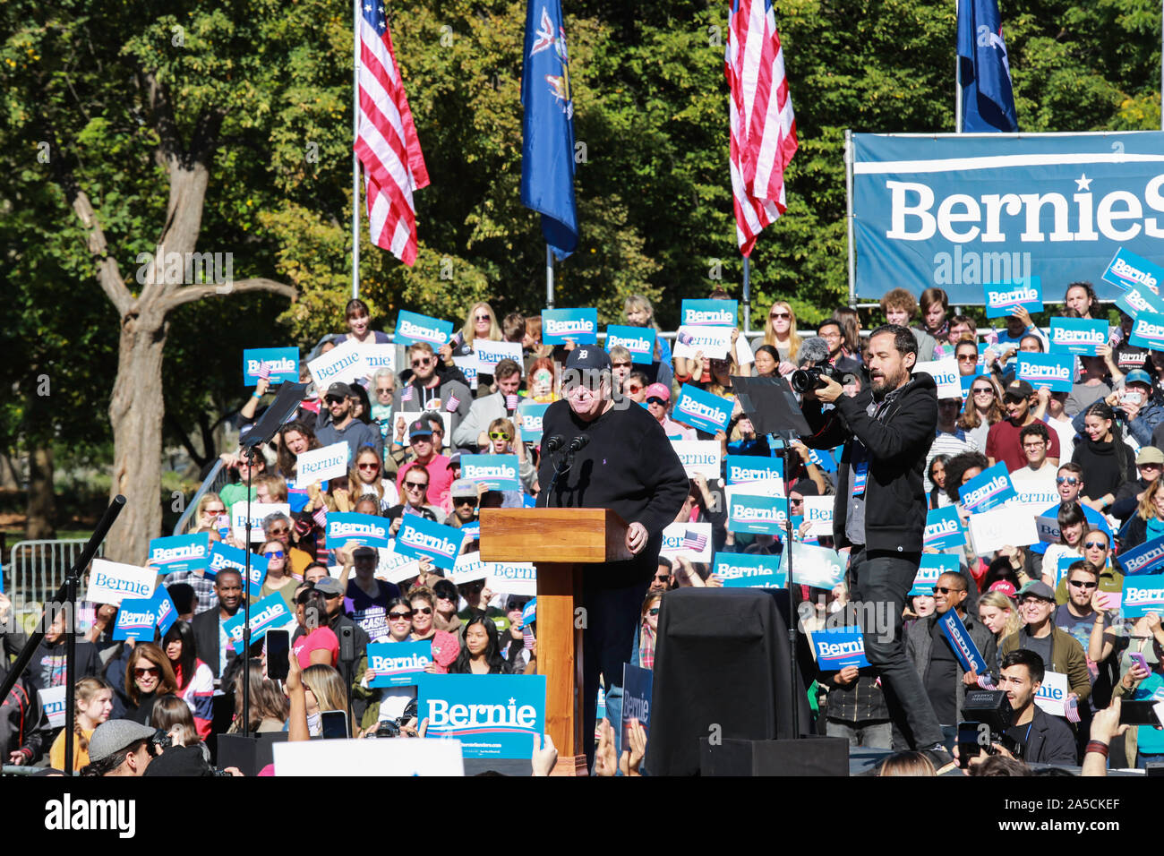 Queensbridge Park, Queens, New York, USA - October 19, 2019: huge ...