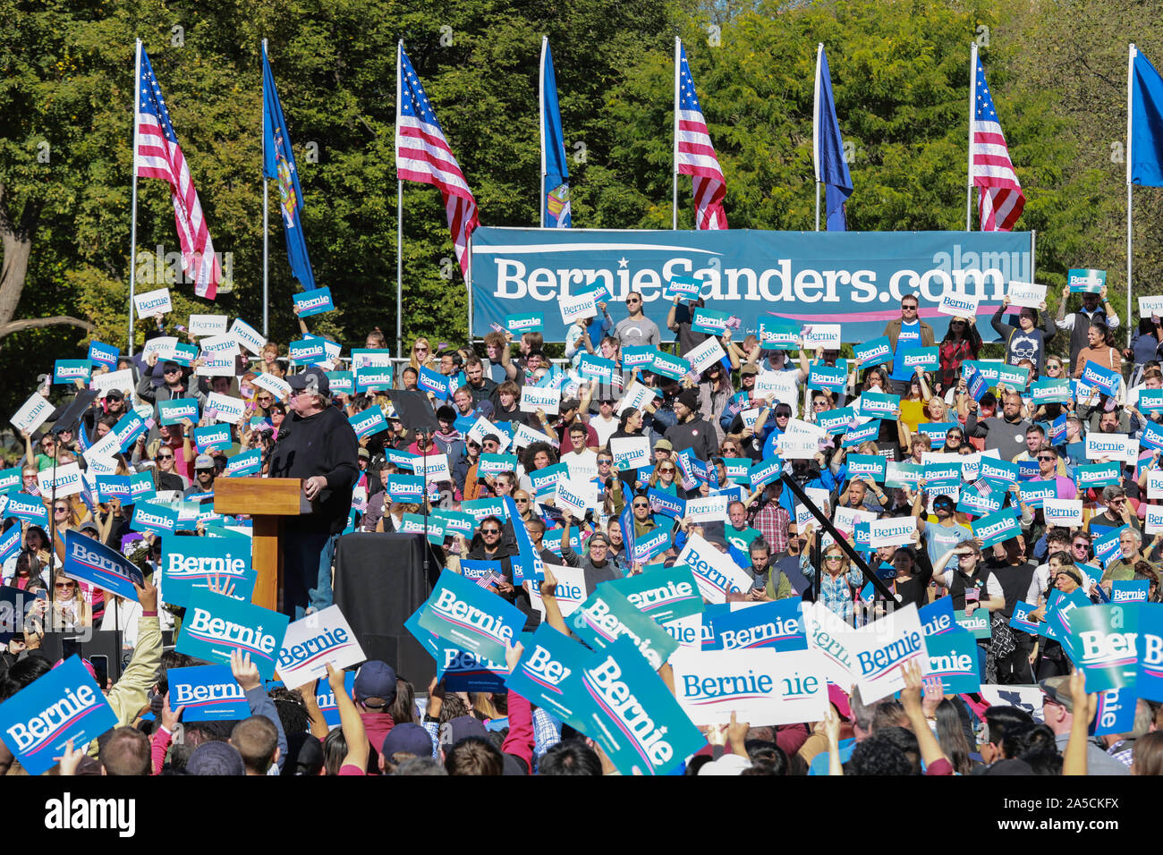 Queensbridge Park, Queens, New York, USA - October 19, 2019: huge ...