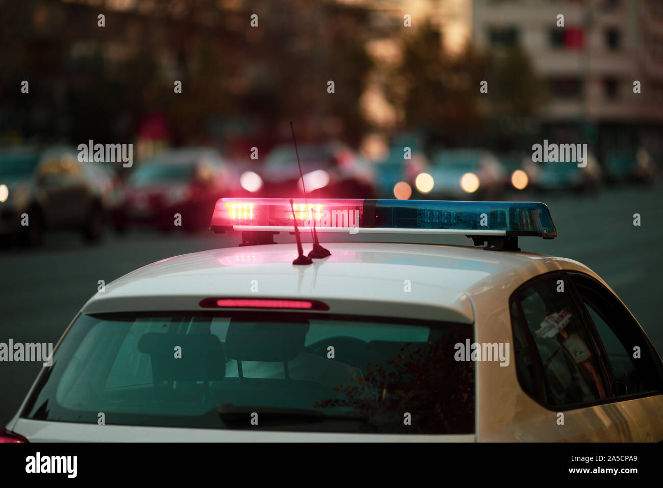 Sirène de police photo stock. Image du nuit, crime, nightlife - 45598712