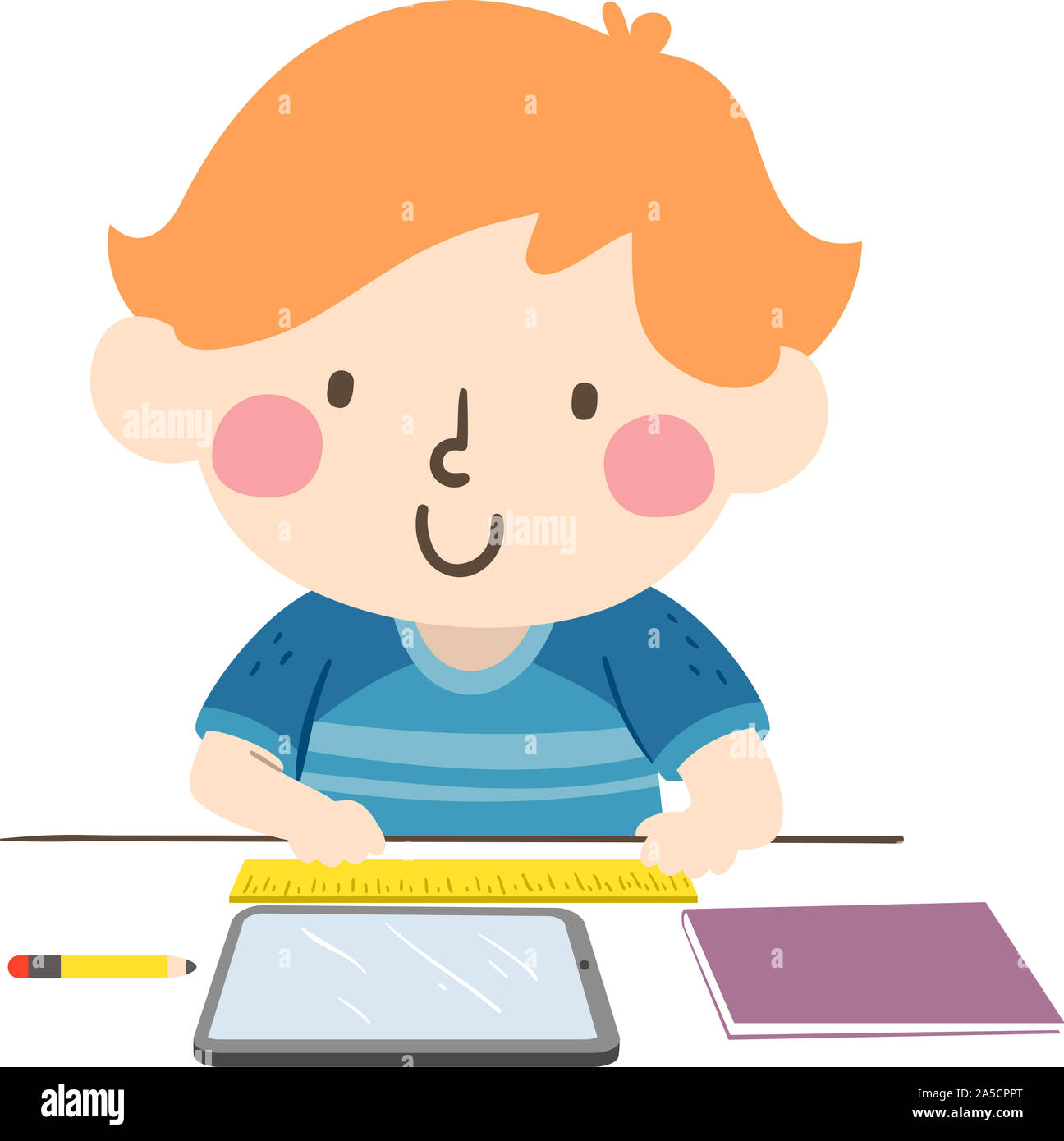 School Ruler Set Study And Measurement Tool Stock Illustration - Download  Image Now - Ruler, Book, Cartoon - iStock
