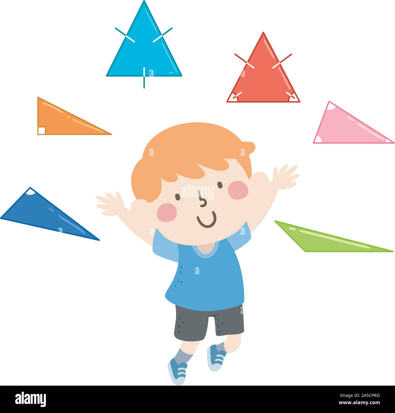 Types of triangles Cut Out Stock Images & Pictures - Alamy