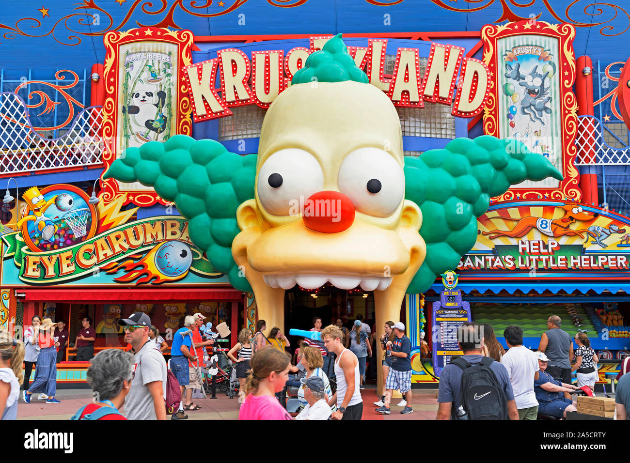 Krustyland Ride, The Simpsons Ride at Universal Studios Resort, Orlando, Florida, USA Stock Photo