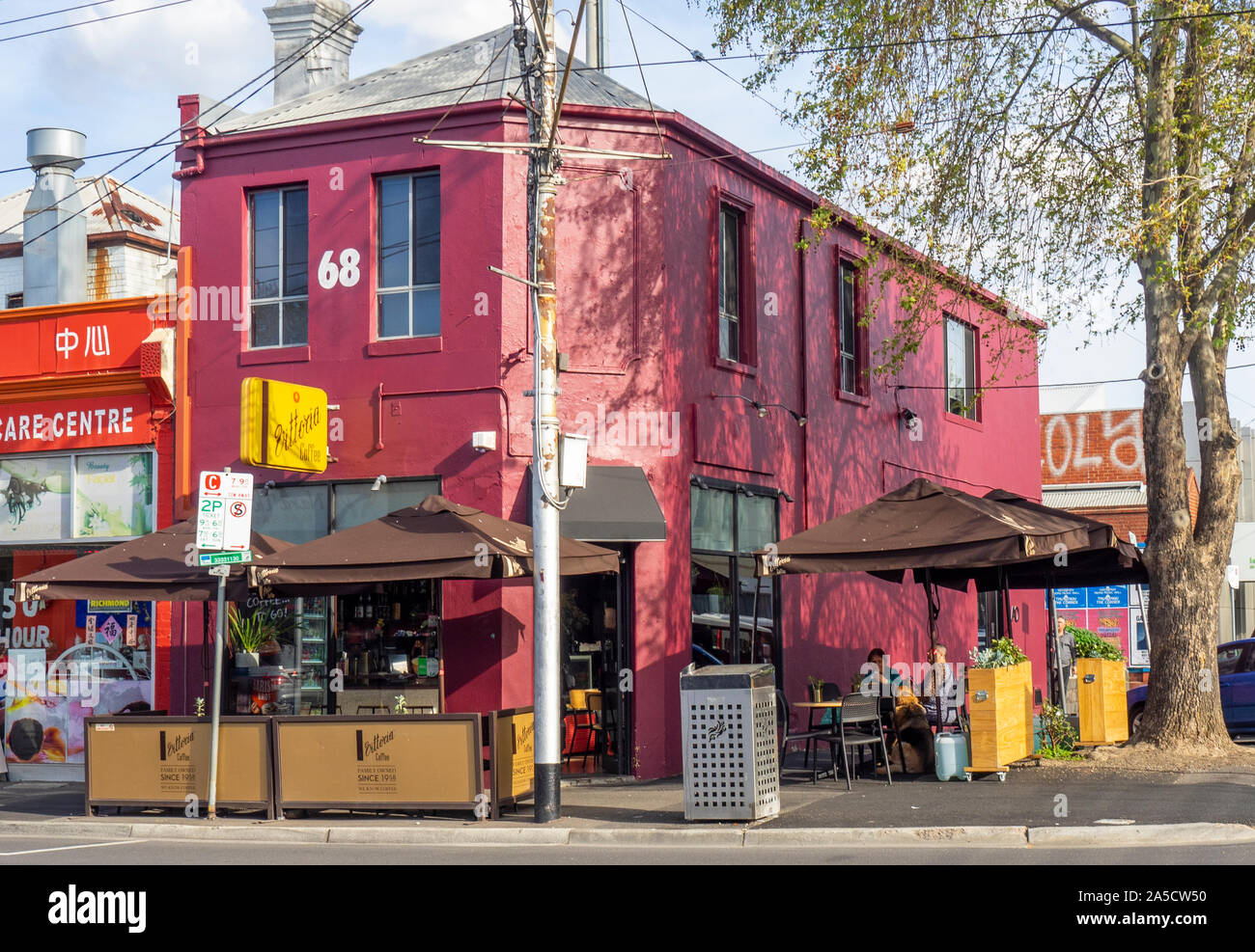 Cafe restaurant on Victoria Street Richmond Melbourne Victoria Australia Stock Photo Alamy