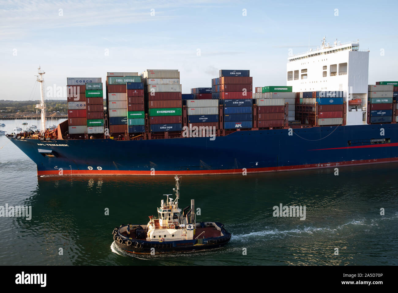 Container ship in Southampton docks, uk Stock Photo Alamy