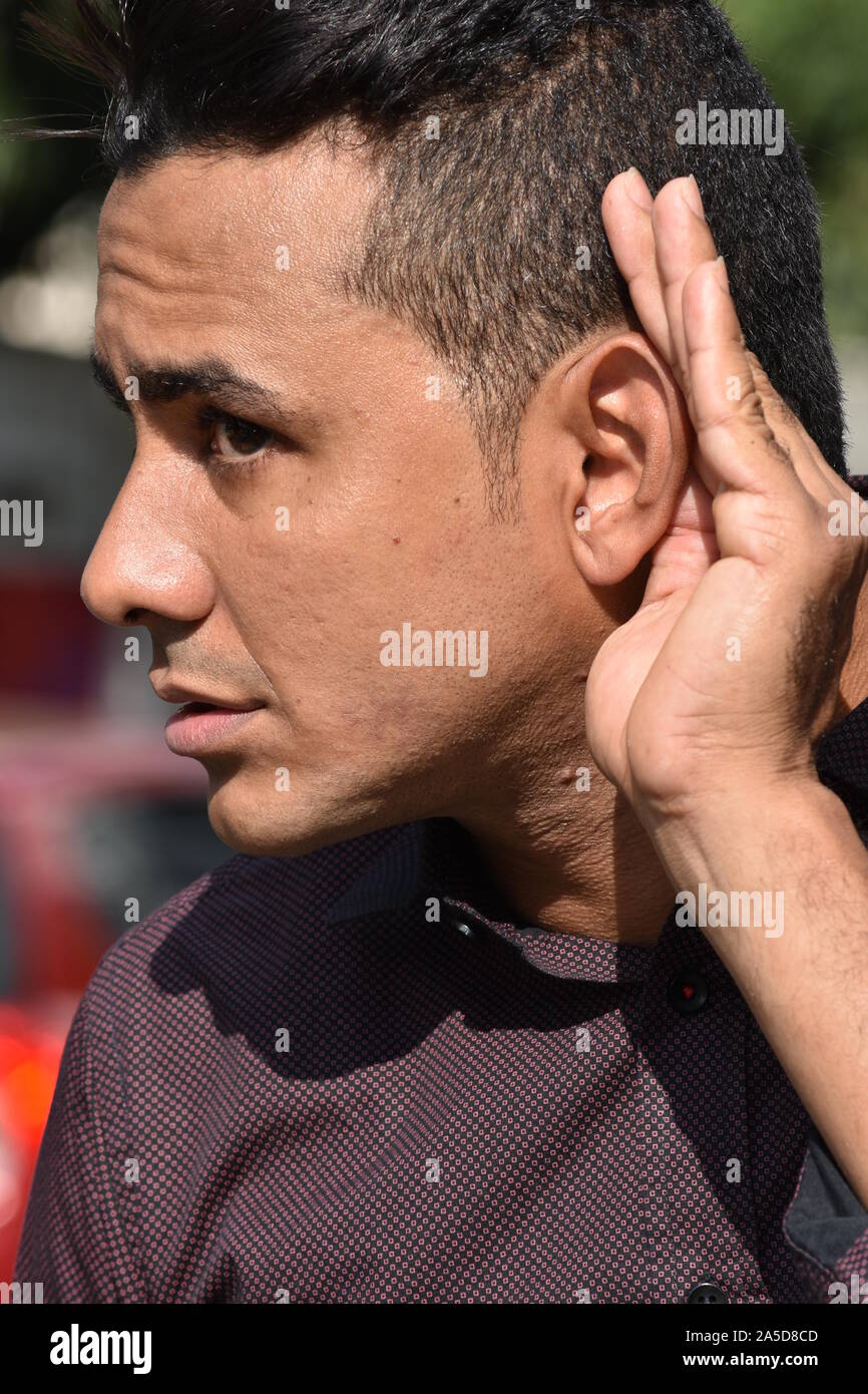 An Adult Male Hearing Stock Photo