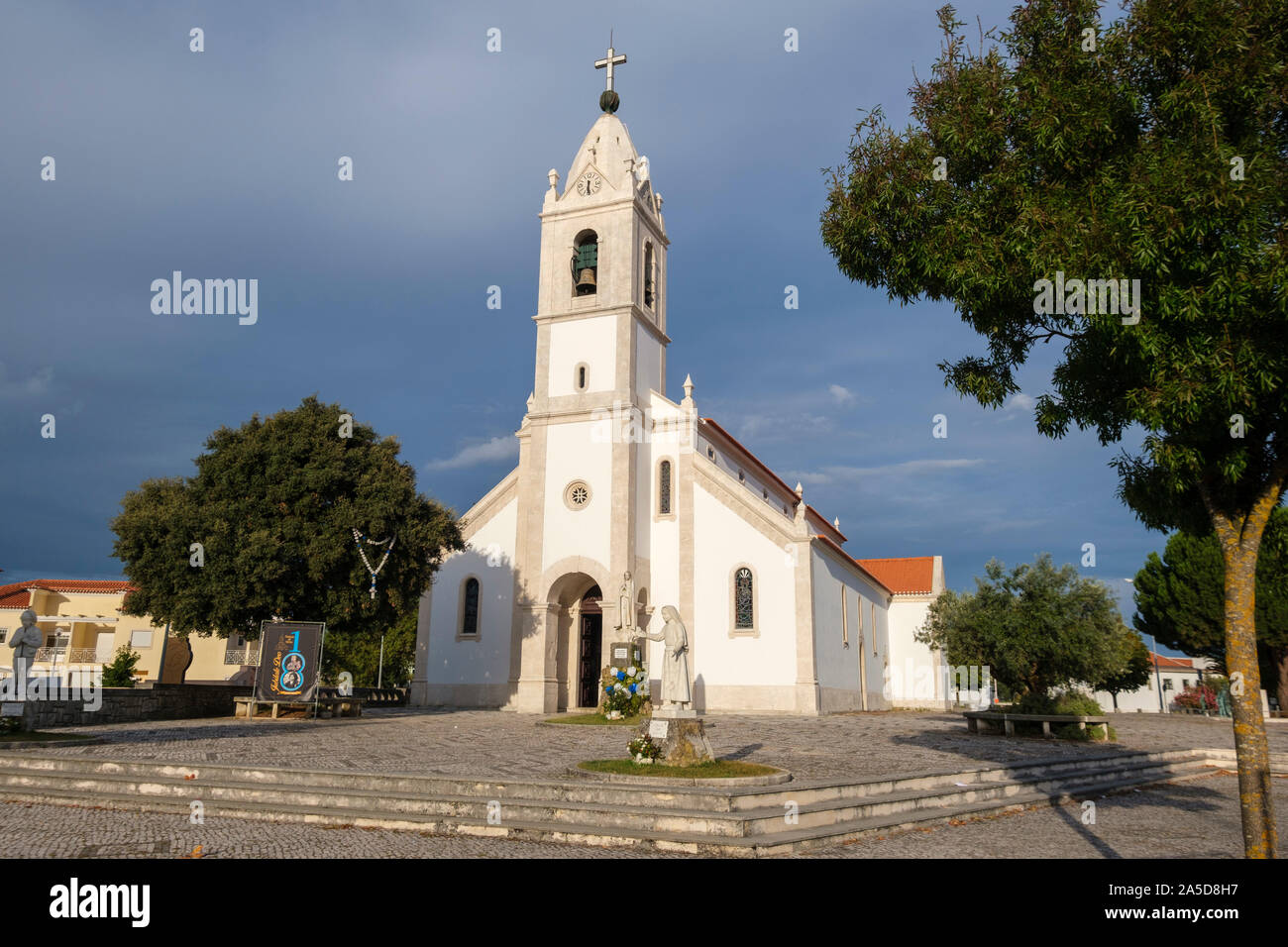 Parish Church of Fatima and the Infant Shepherds, in Fátima, Portugal, Europe Stock Photo