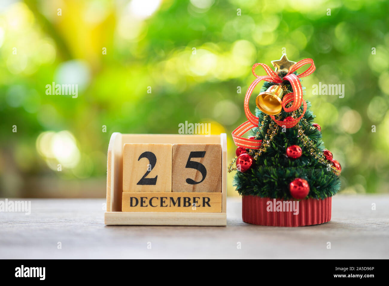Miniature Christmas tree Celebrate Christmas on December 25 every year ...
