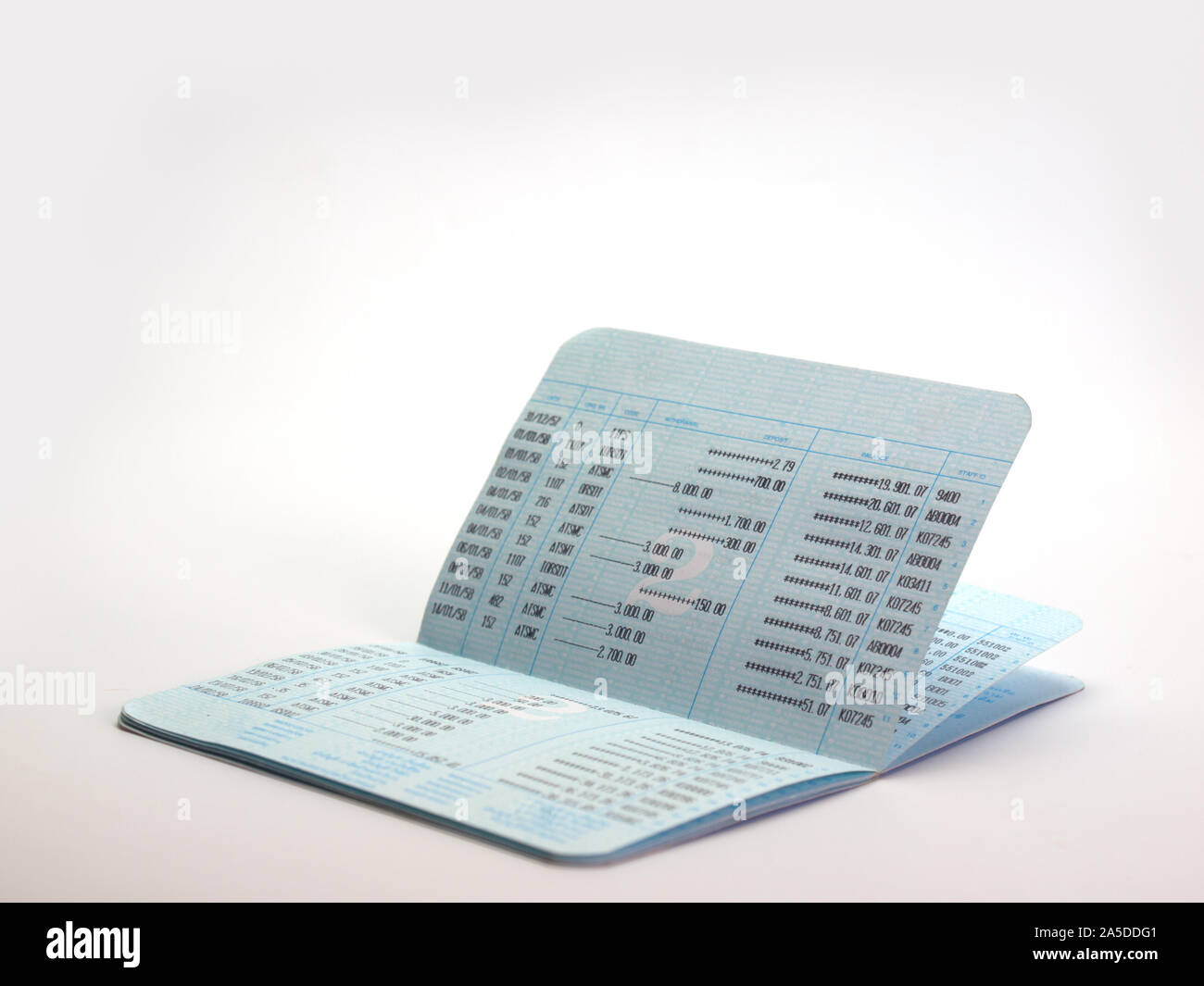 bank account passbook . (View with copy space) Stock Photo