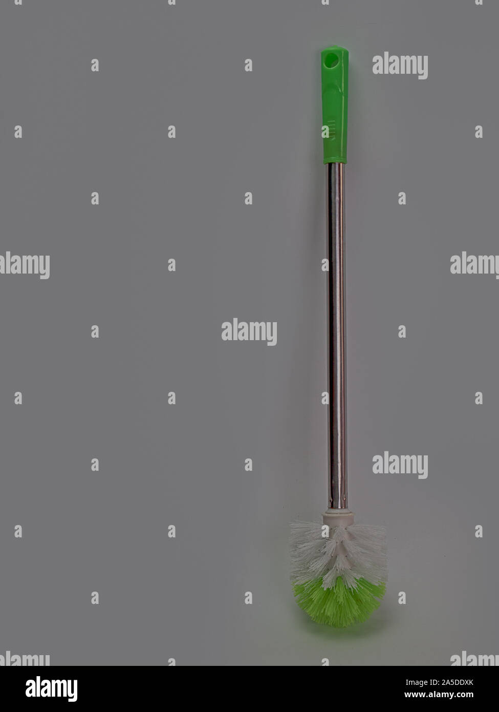 Plastic toilet brush , Put on a white background Stock Photo - Alamy