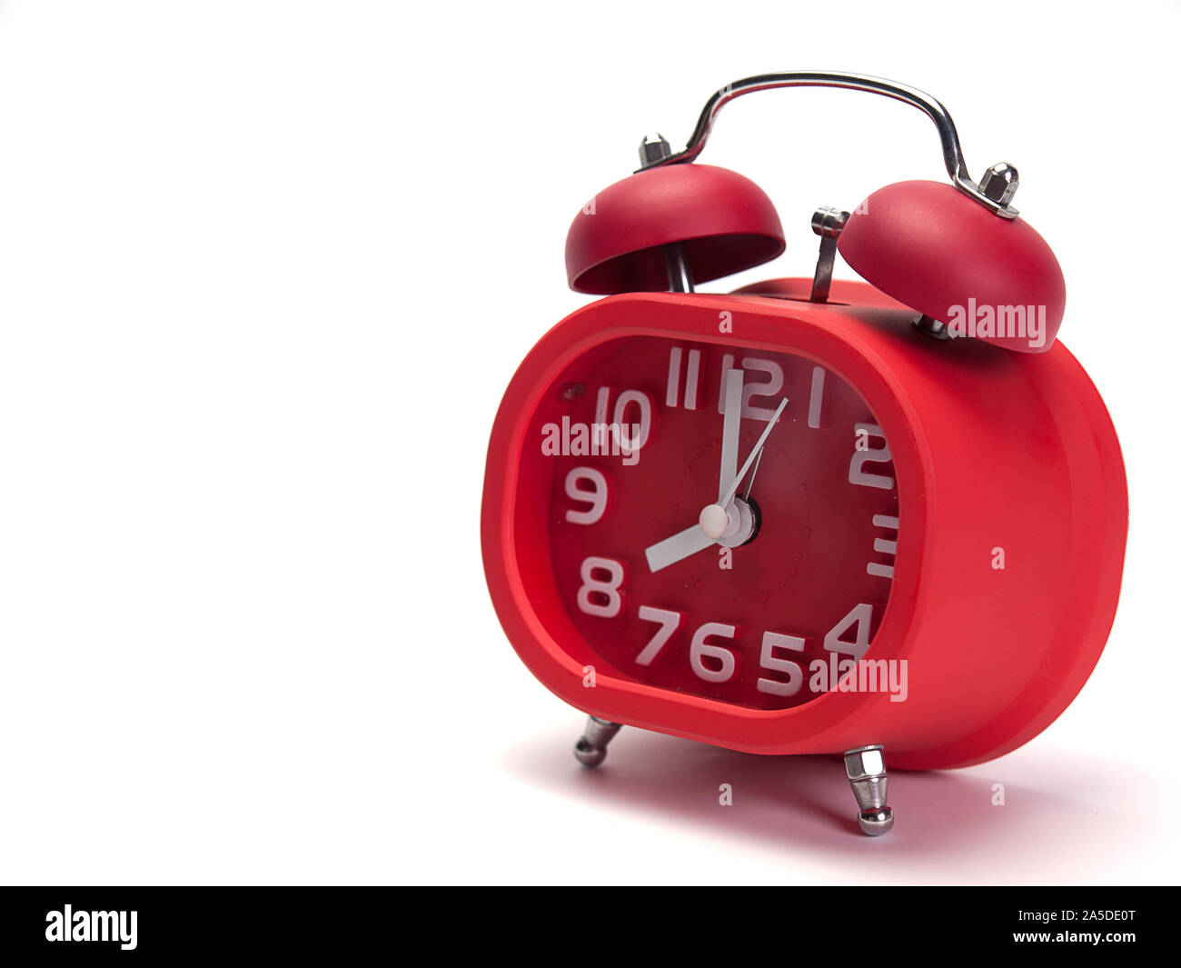 Alarm clock , Put on a white background Stock Photo Alamy