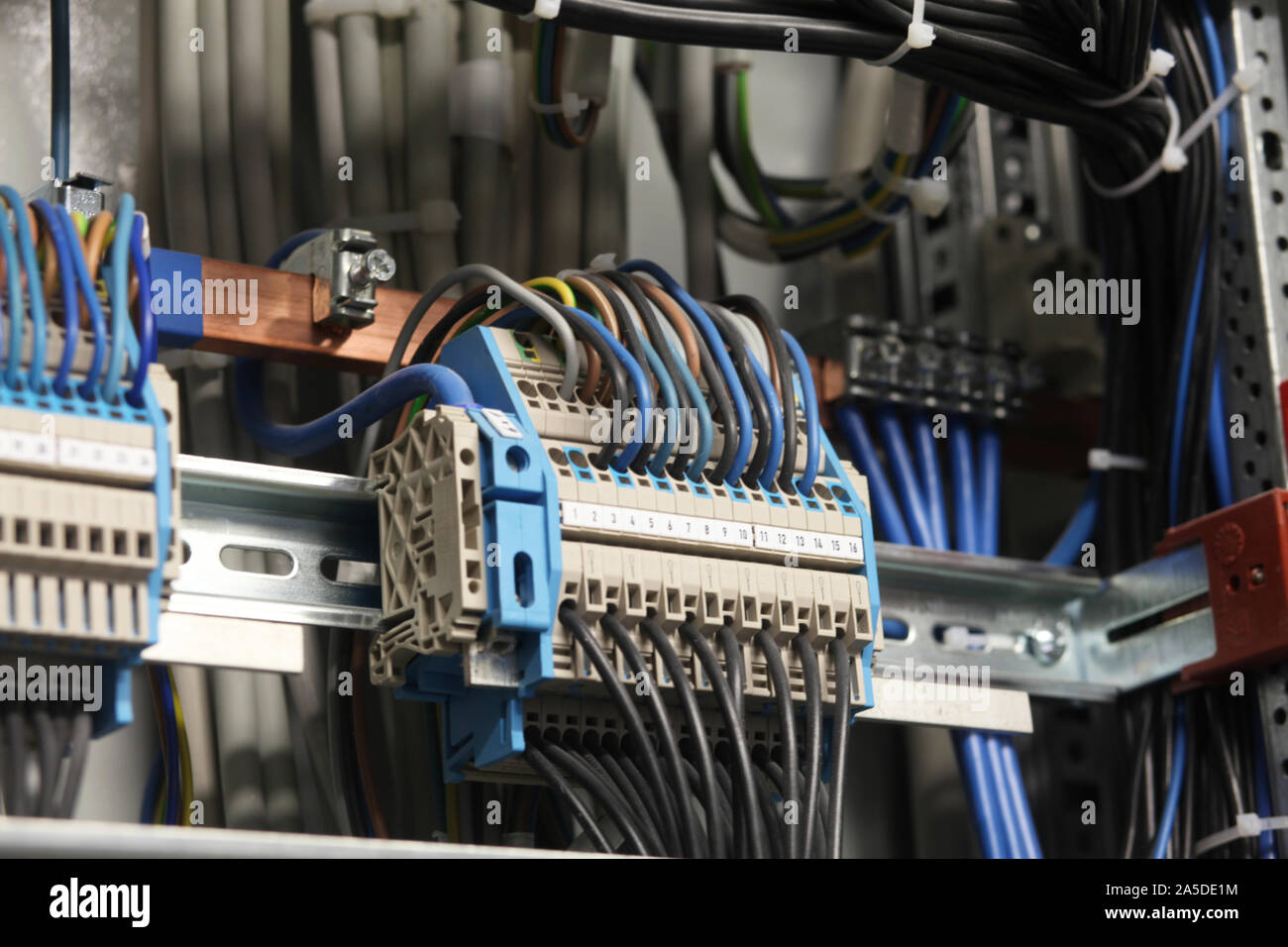 Detail Of An Open Fuse Box Stock Photo Alamy