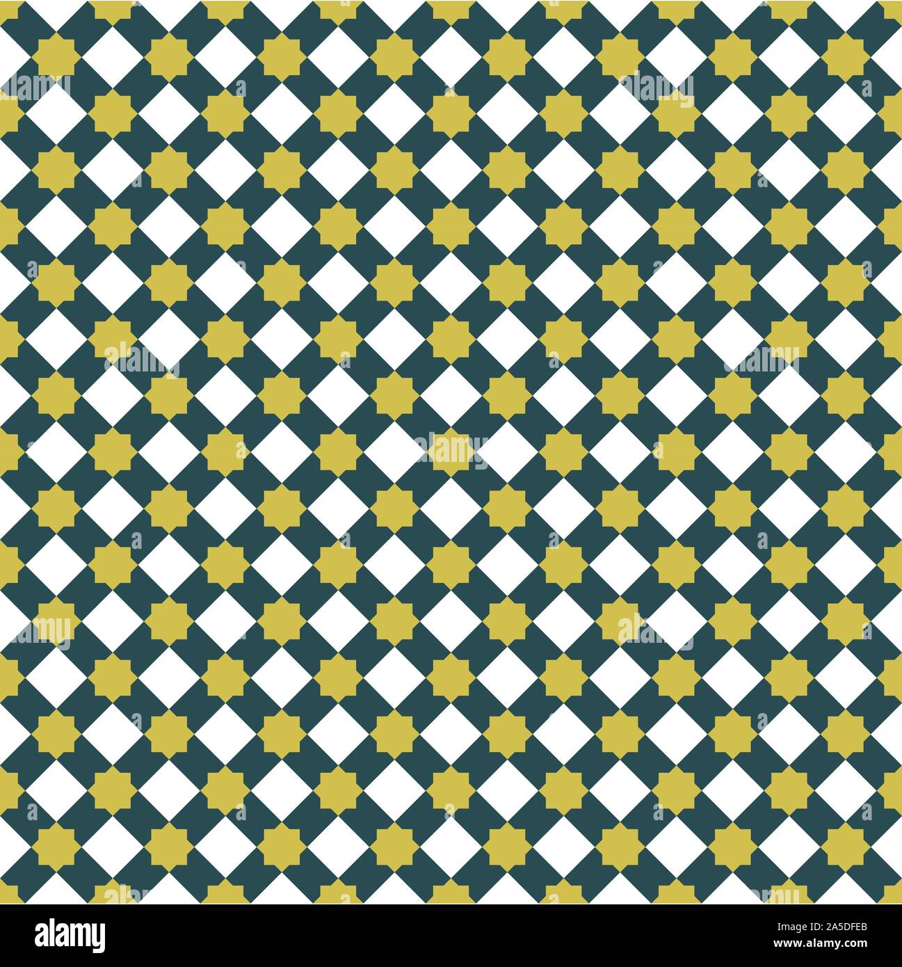 Arabesque seamless geometrical tiles pattern Stock Vector