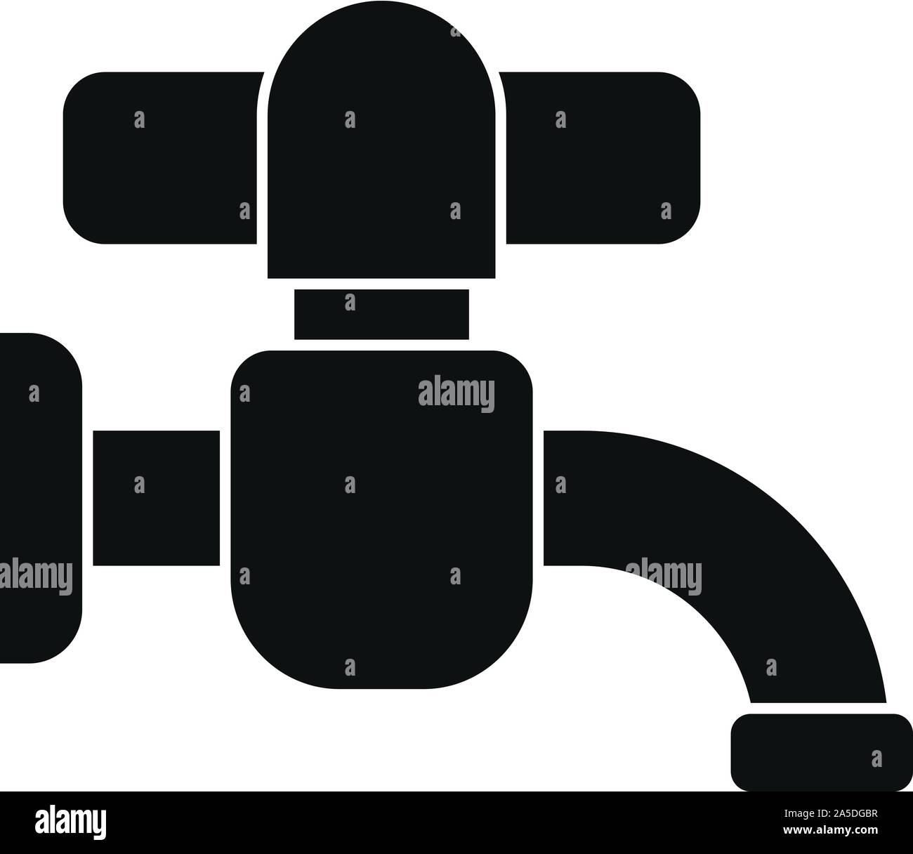 Water faucet icon. Simple illustration of water faucet vector icon for web design isolated on