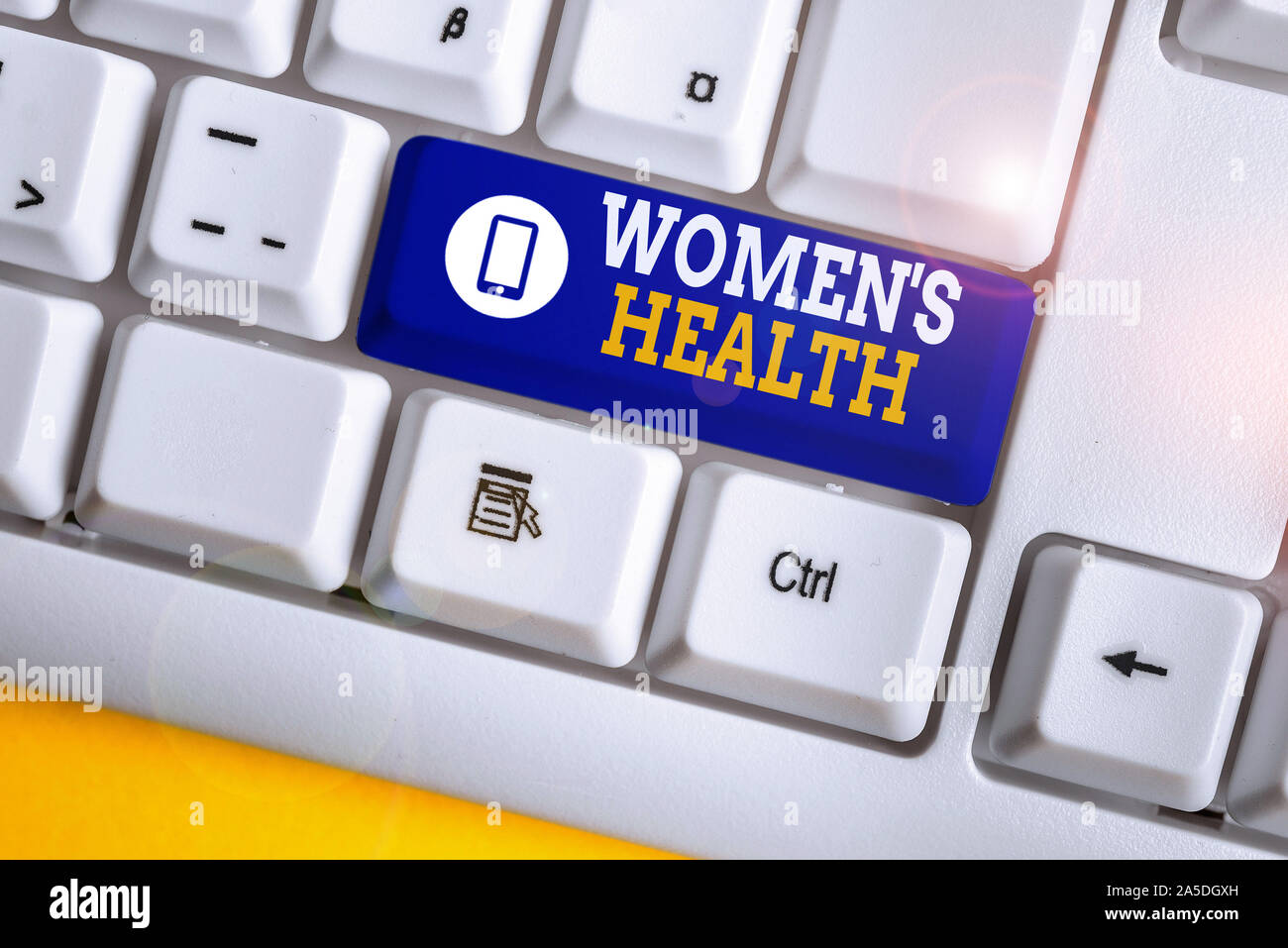 Handwriting text Women S Health. Conceptual photo Women s is physical ...