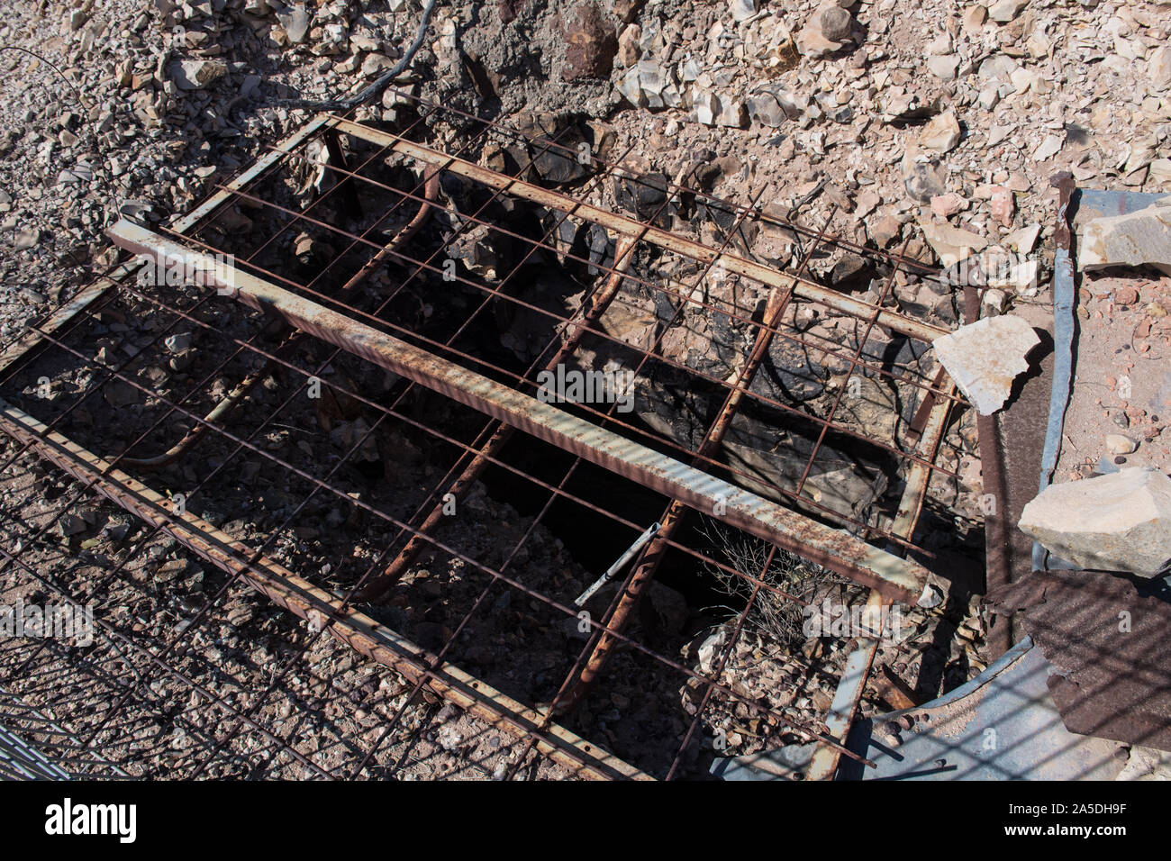 First opal mine shaft sunk by Charles Waterhouse Nettleton in 1902