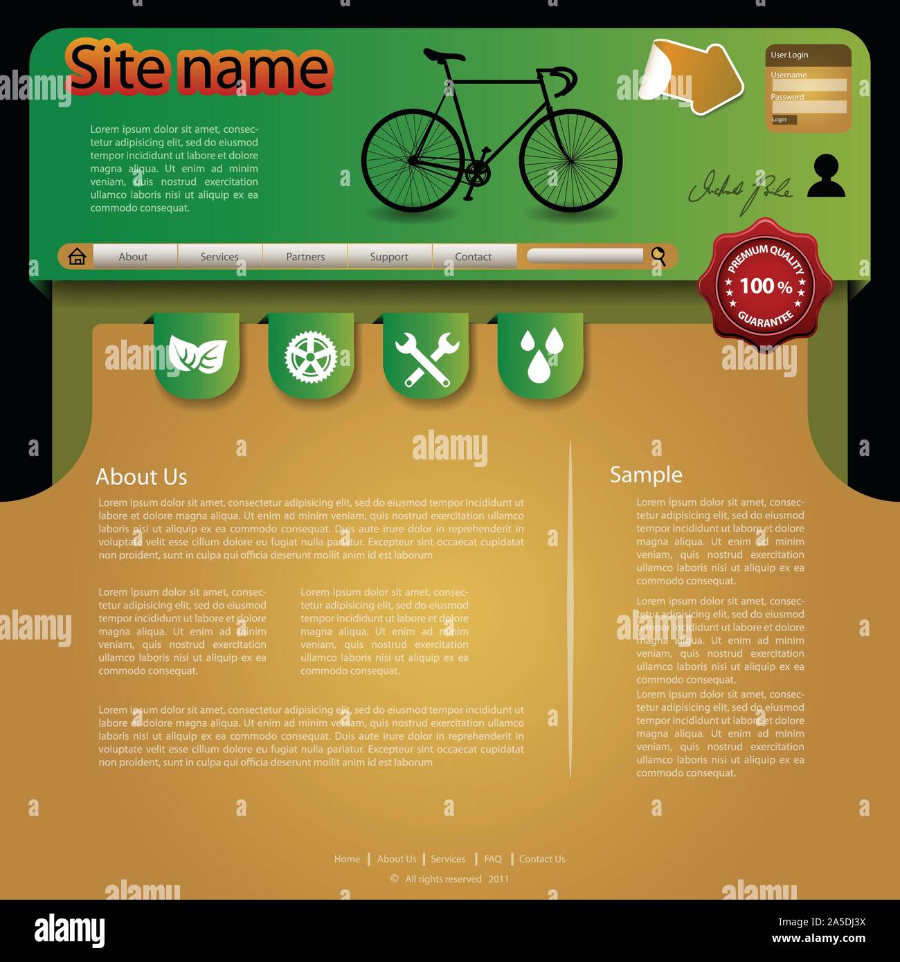 Modern Colorful Abstract One Page Eco Web Site Creative Design Concept ...