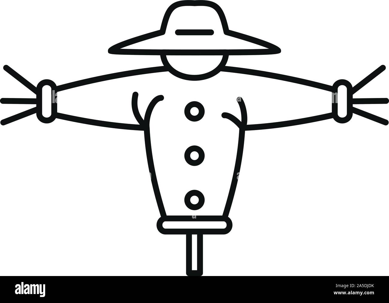 Scarecrow hat icon Outline scarecrow hat vector icon for web design Scarecrow hat icon Outline scarecrow hat vector icon for web design