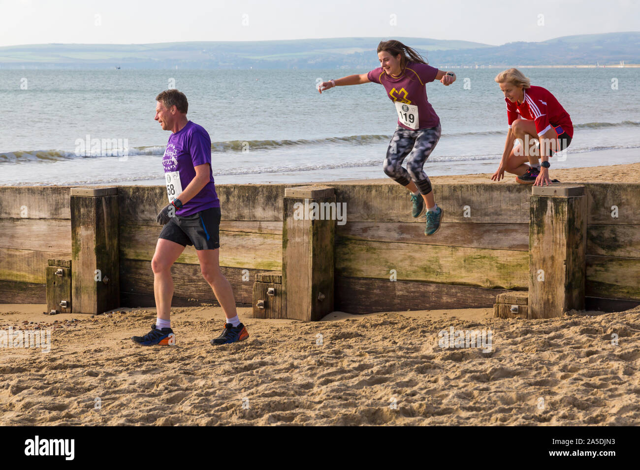 Bournemouth, Dorset, UK. 20th October 2019. Participants take part in