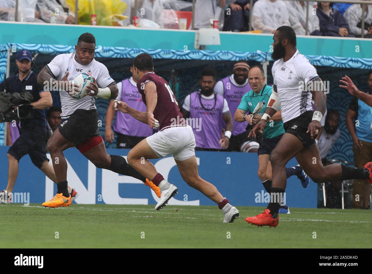 Josua Tuisova Of Fidji During The World Cup Japan 19 Pool D Rugby Union Match Between Josua Tuisova Of Fidji During The World Cup Japan 19 Pool D Rugby Union Match Between