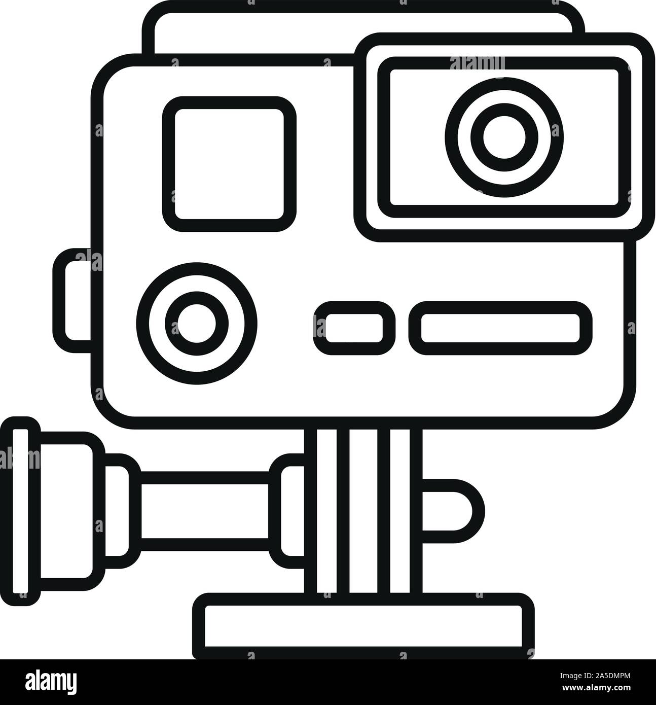 Hand action camera icon. Outline hand action camera vector icon for web ...