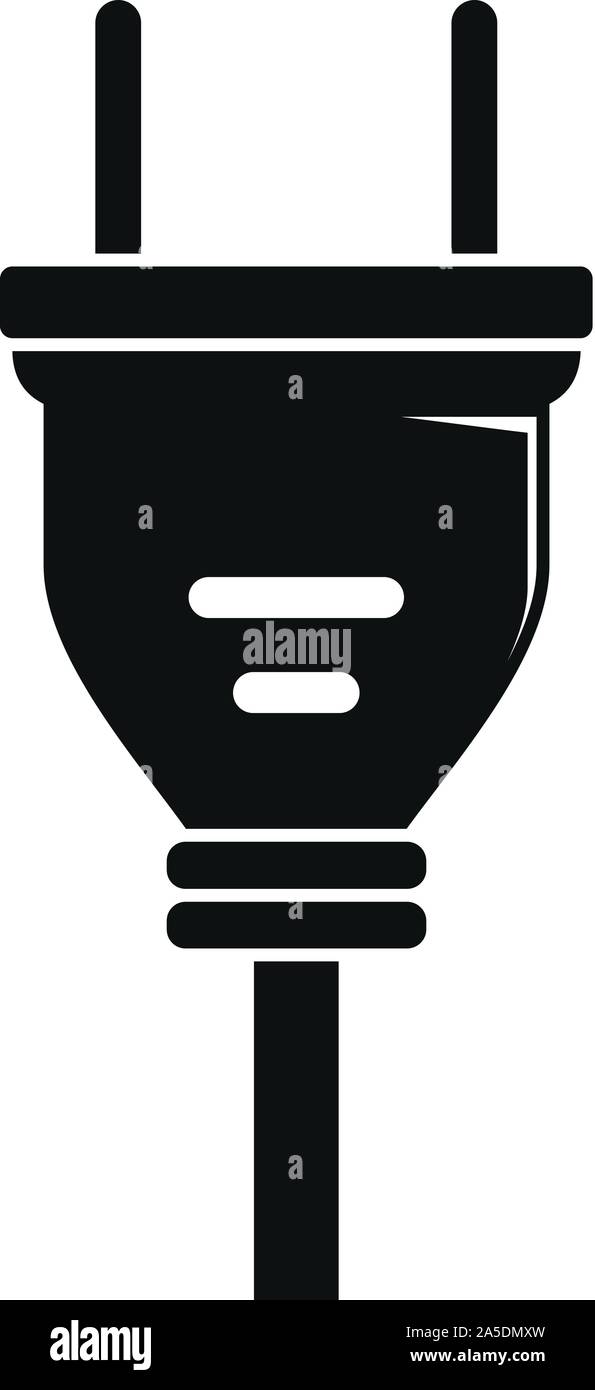 Electric wire icon. Simple illustration of electric wire vector icon for web design isolated on